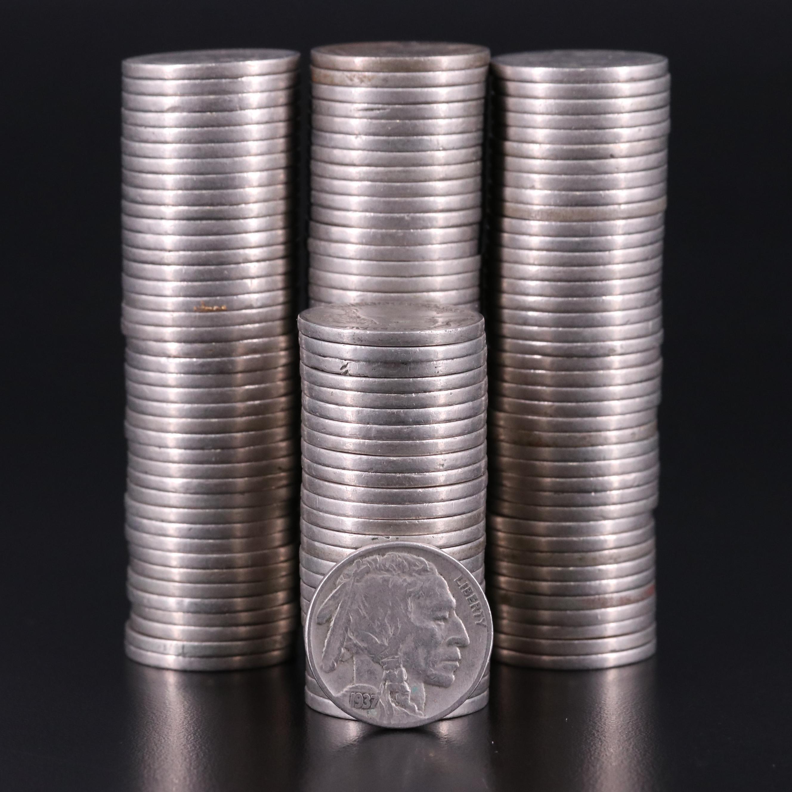 146 Buffalo Nickels, All With Dates