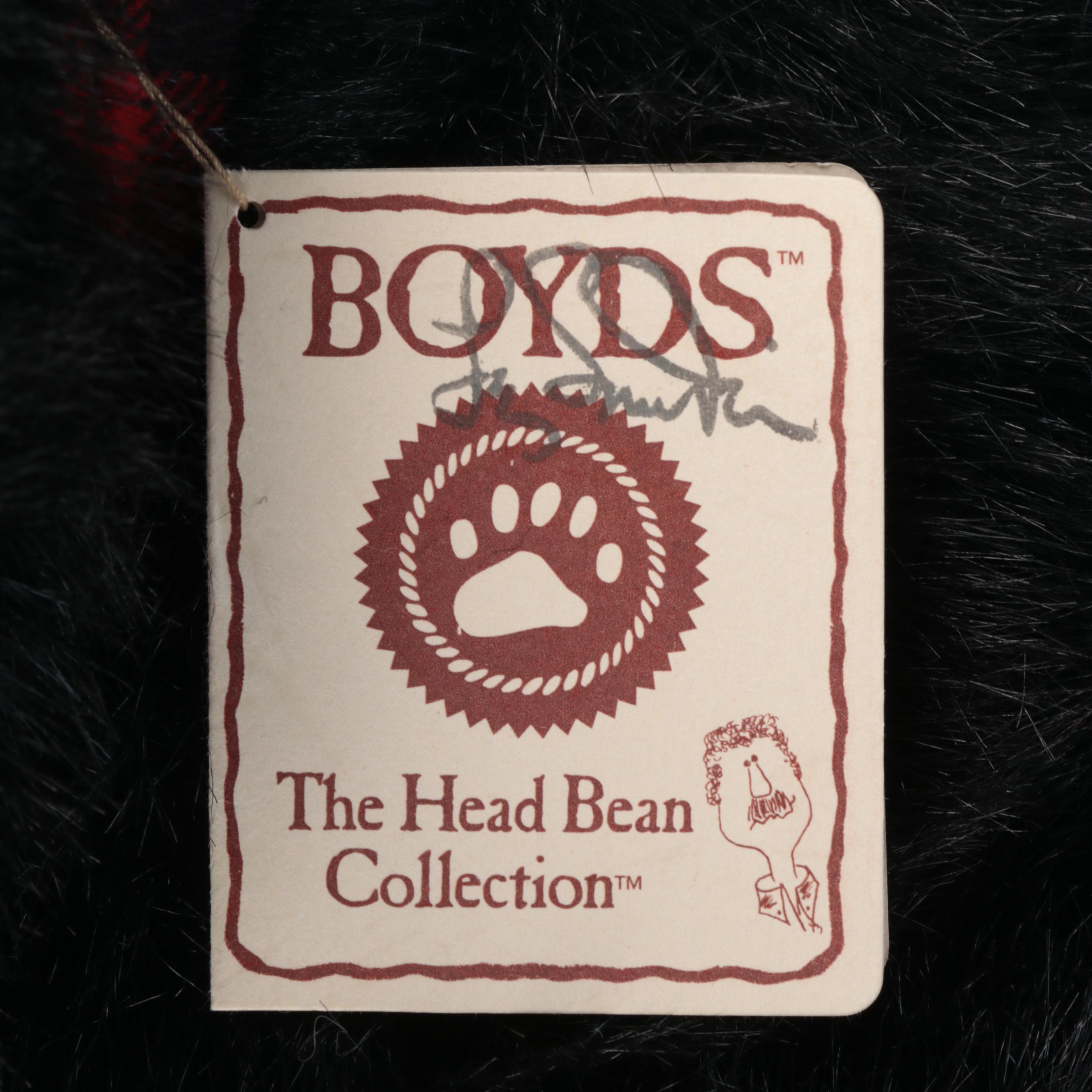 Artist Signed Boyds Bears Head Bean Collection "Big 'Ol Bubba" Teddy Bear