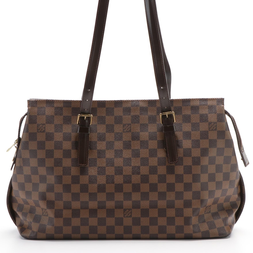 Louis Vuitton Chelsea Damier Ebene Canvas Shoulder Bag