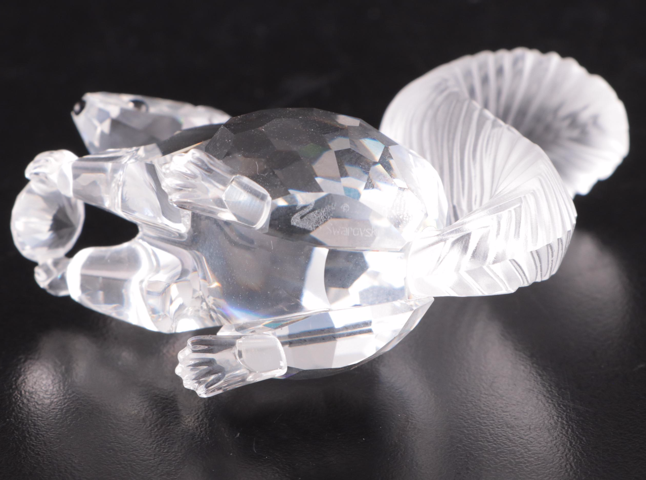 Swarovski Crystal Bear, Fox, Wolf and Other Woodland Animals, Late 20th C.