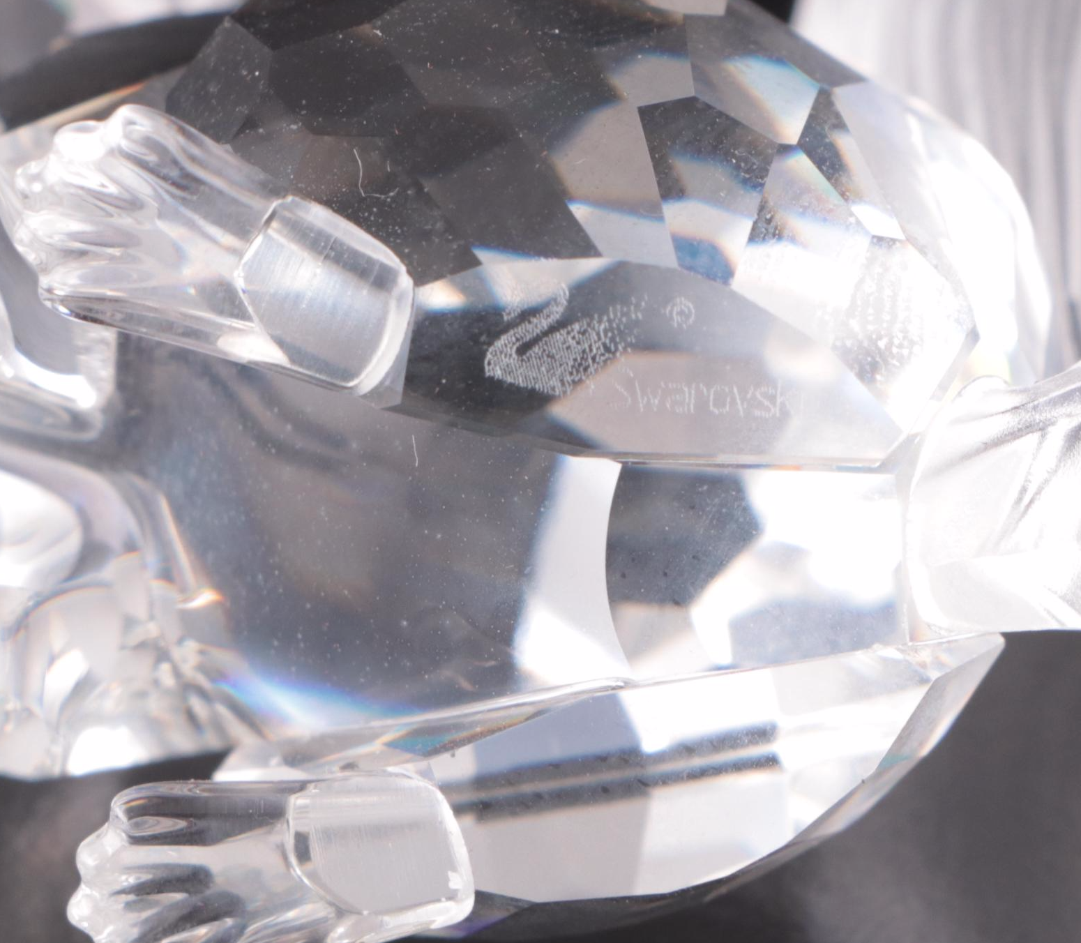 Swarovski Crystal Bear, Fox, Wolf and Other Woodland Animals, Late 20th C.