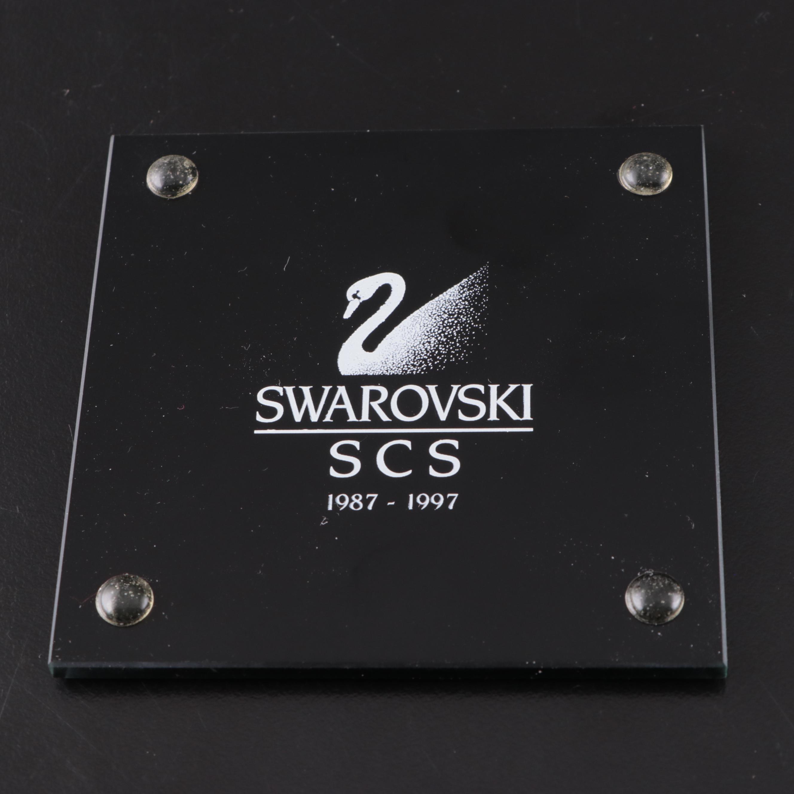 Swarovski Crystal Bear, Fox, Wolf and Other Woodland Animals, Late 20th C.