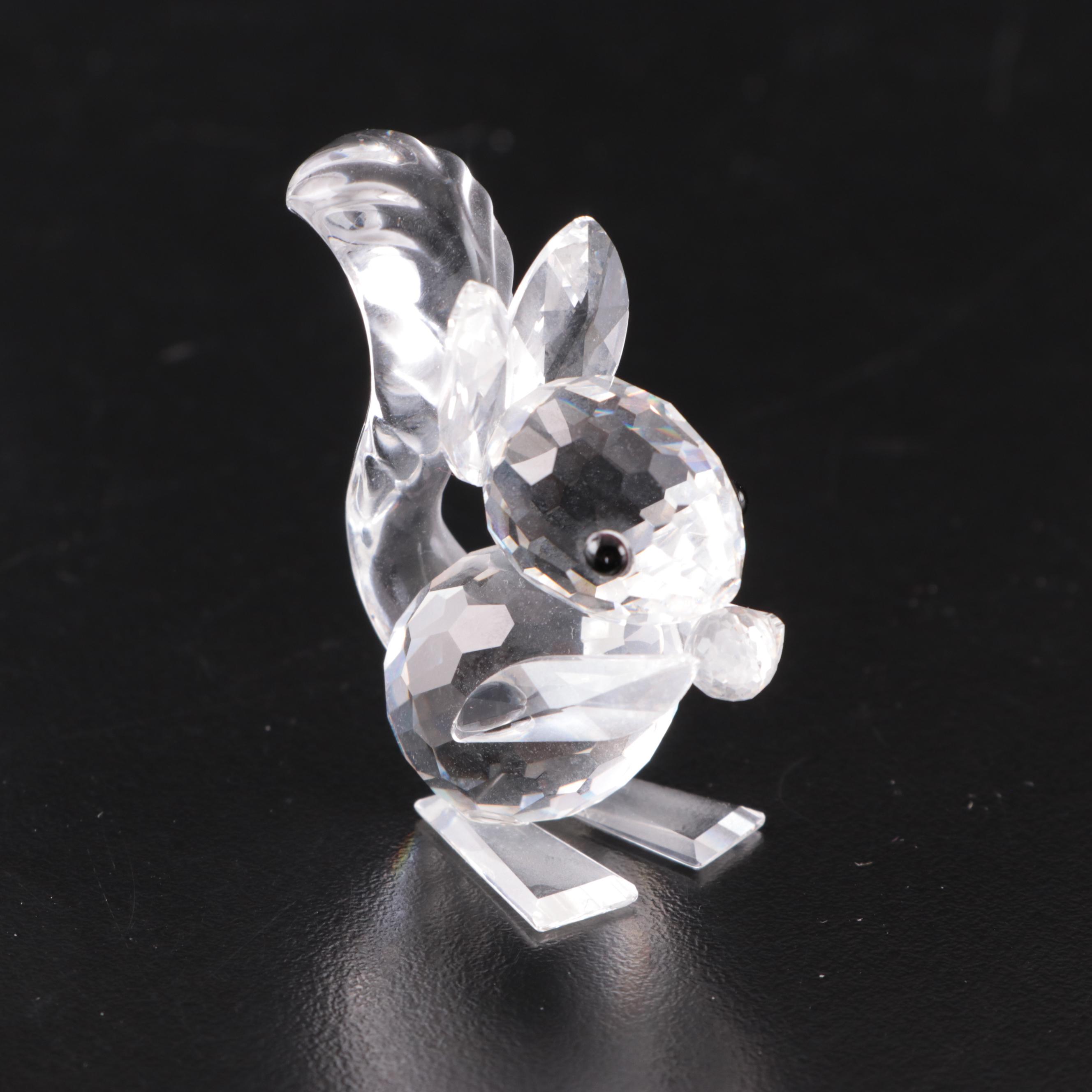 Swarovski Crystal Bear, Fox, Wolf and Other Woodland Animals, Late 20th C.