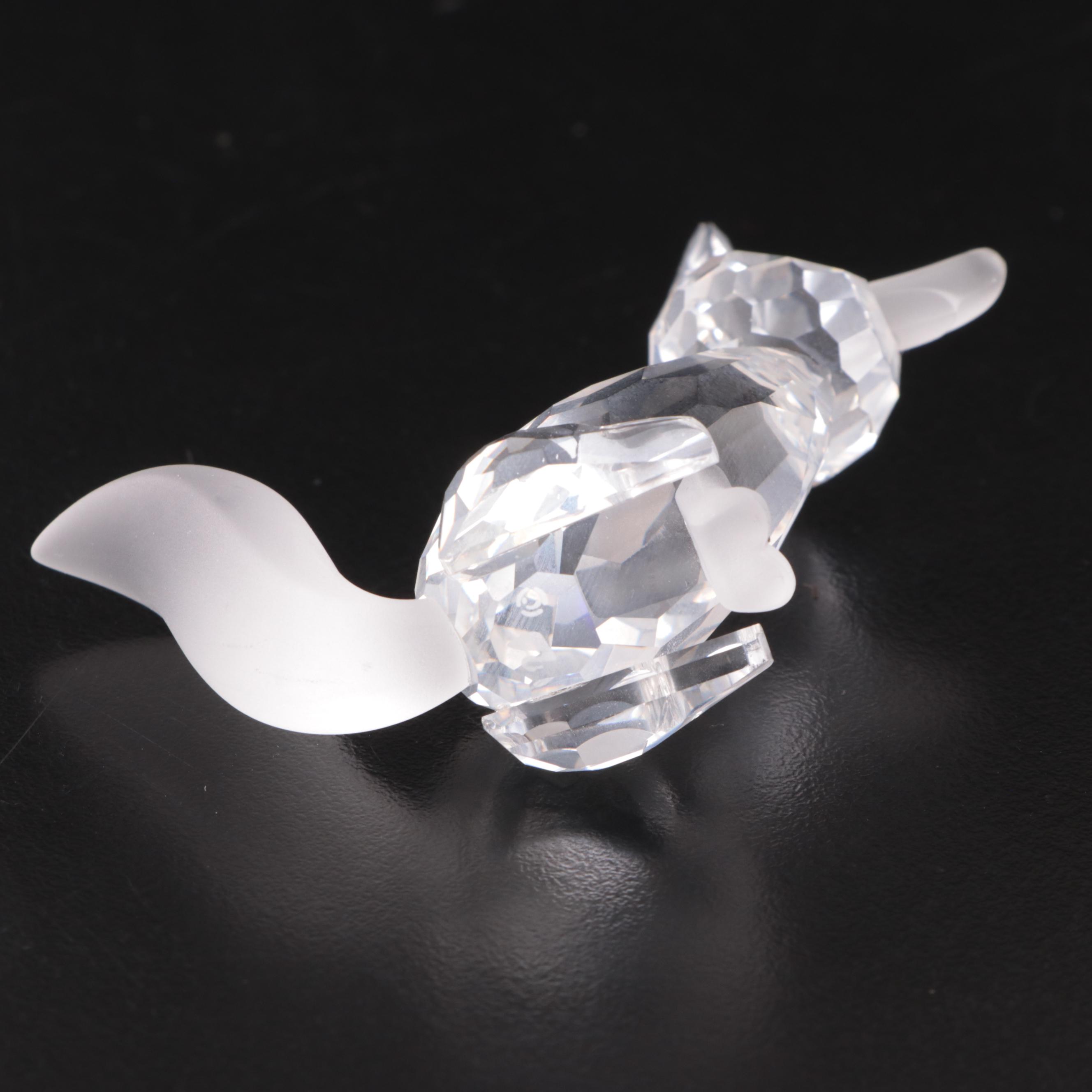 Swarovski Crystal Bear, Fox, Wolf and Other Woodland Animals, Late 20th C.