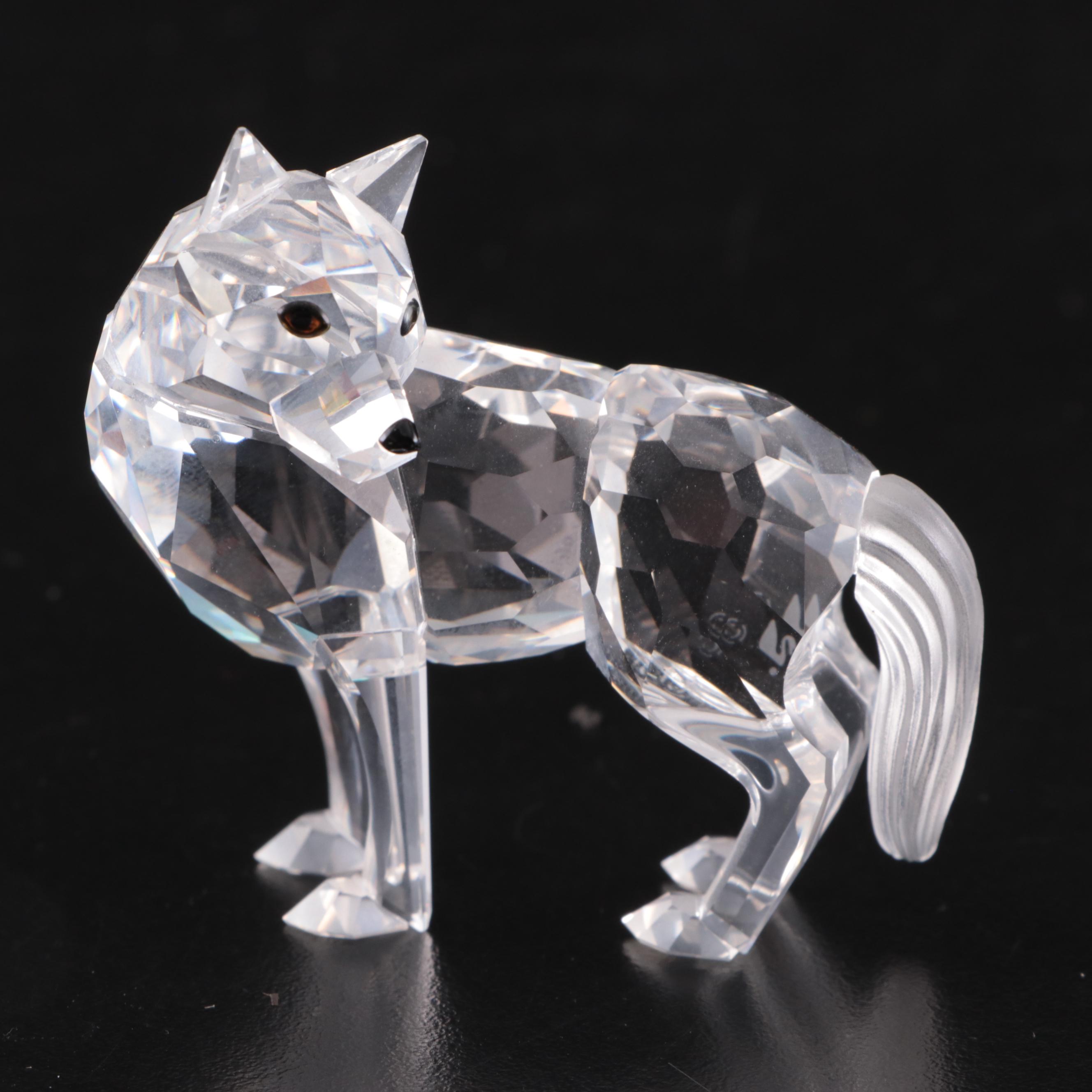 Swarovski Crystal Bear, Fox, Wolf and Other Woodland Animals, Late 20th C.