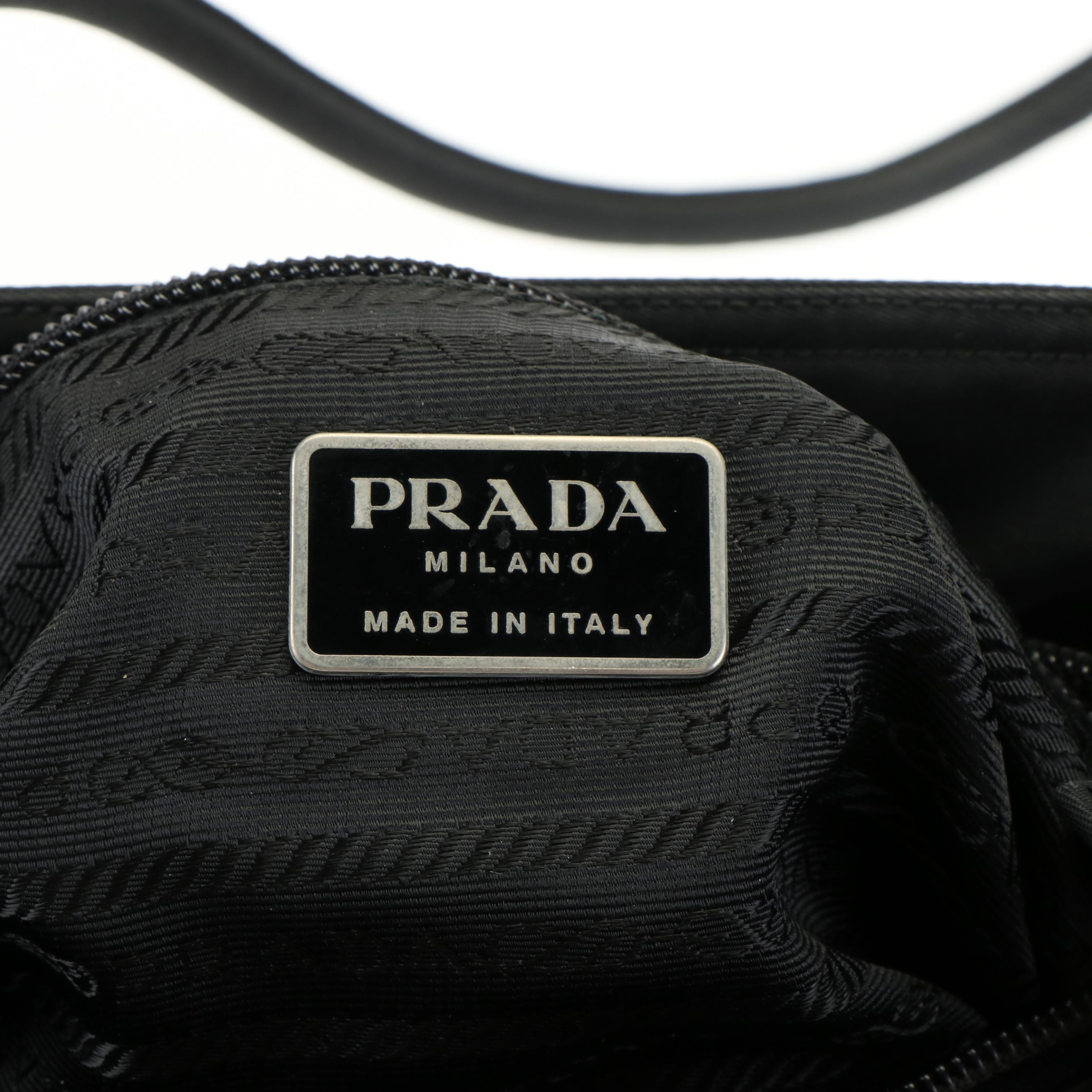 Prada Black Nylon Shoulder Bag