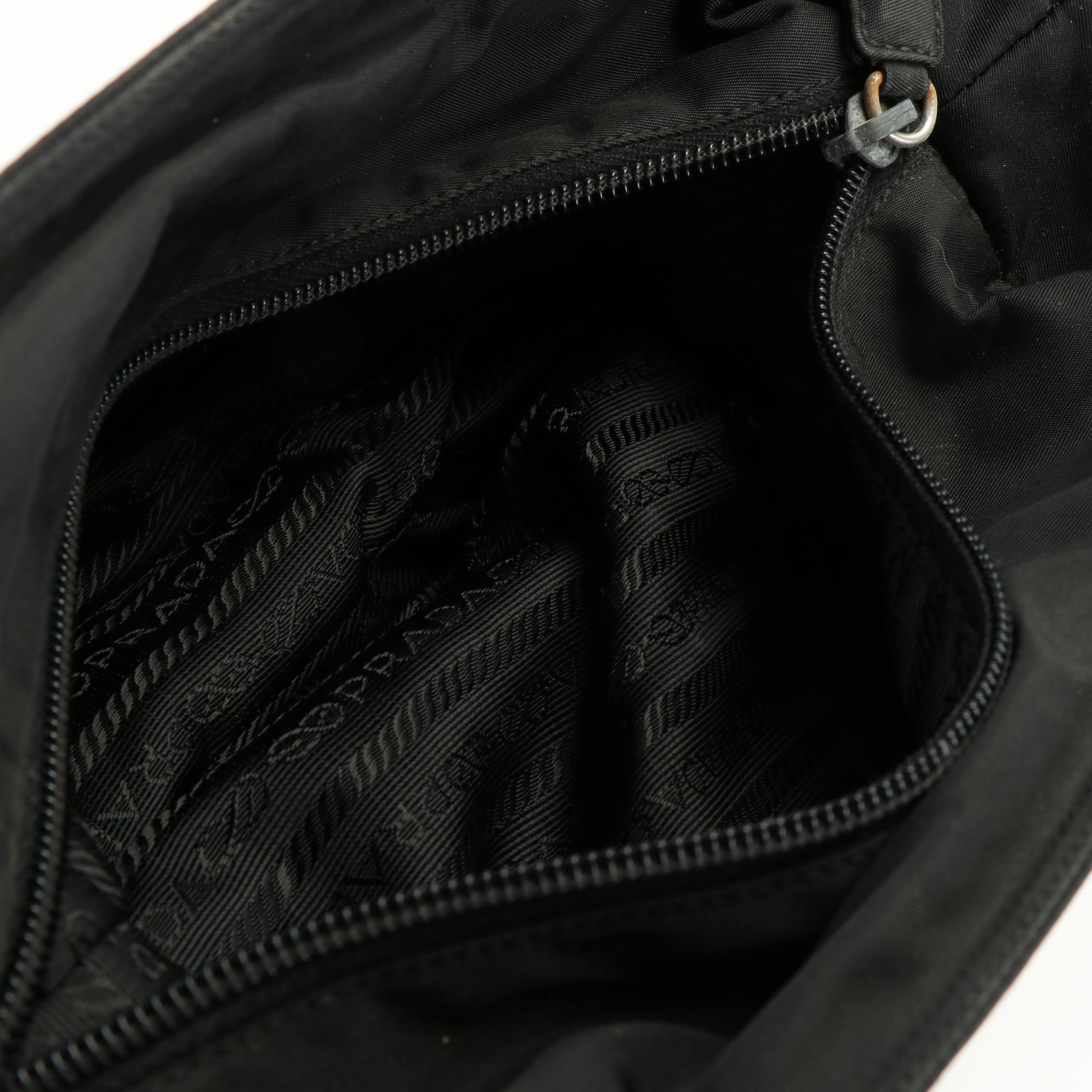 Prada Black Nylon Shoulder Bag