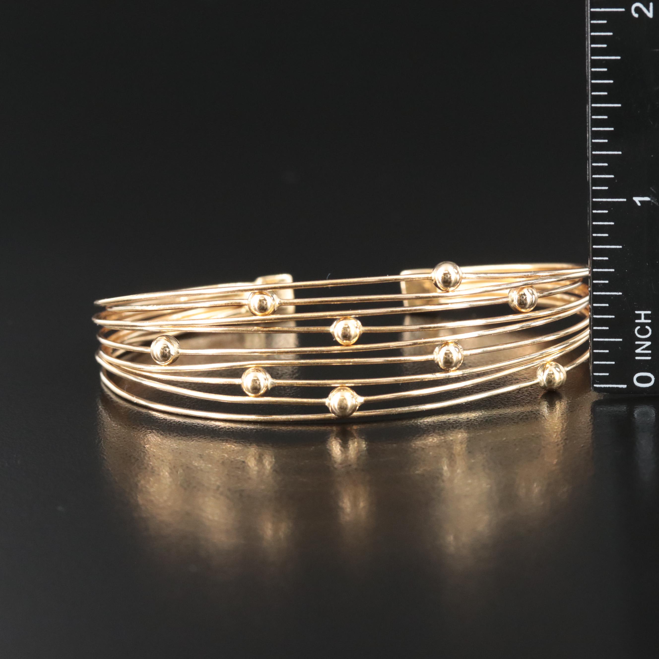 Italian 18K Cuff Bracelet