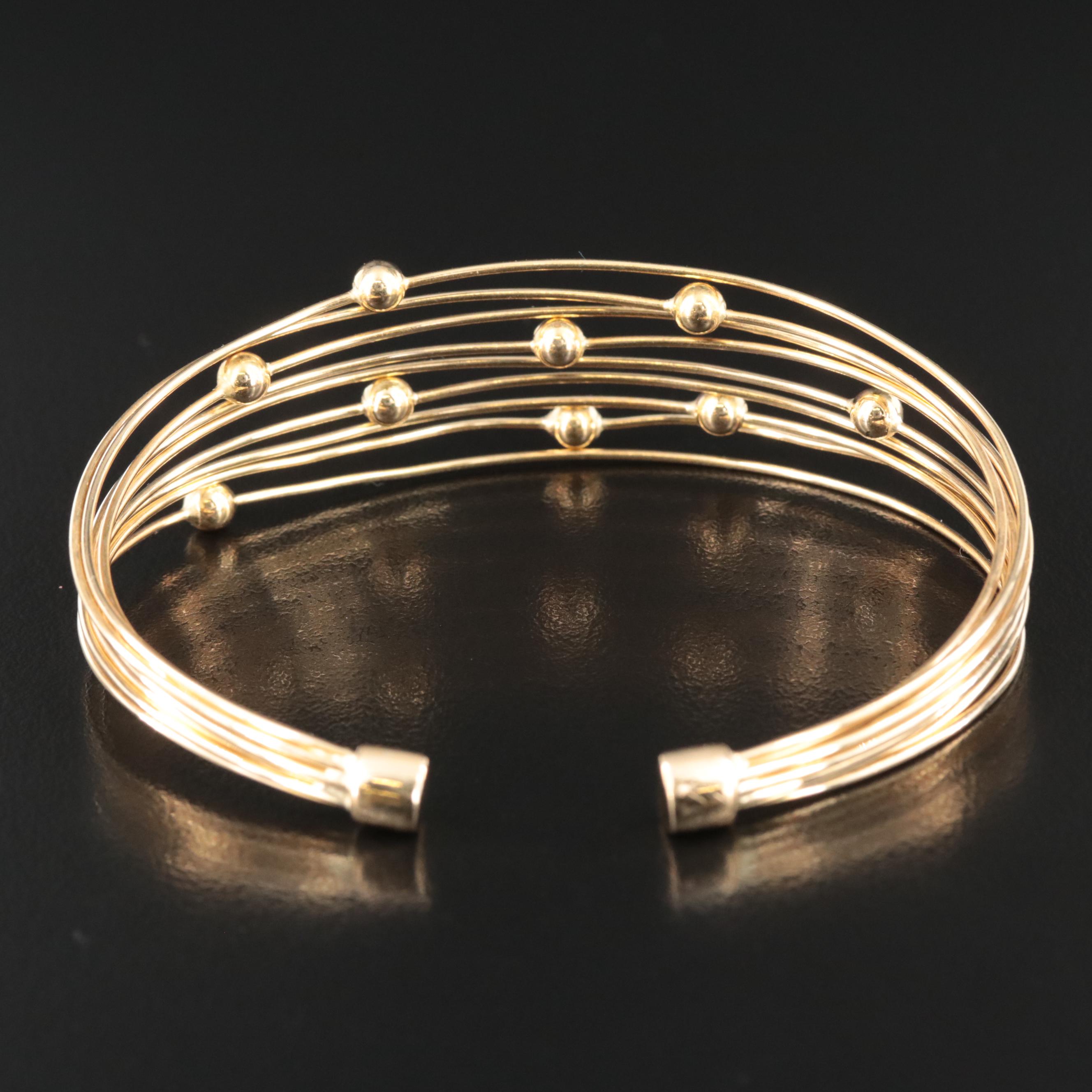 Italian 18K Cuff Bracelet
