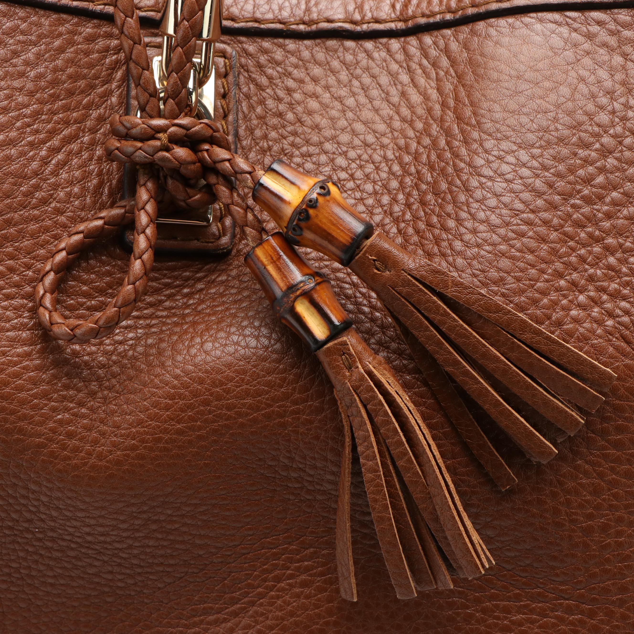 Gucci Bella Medium Pebbled Leather Tote