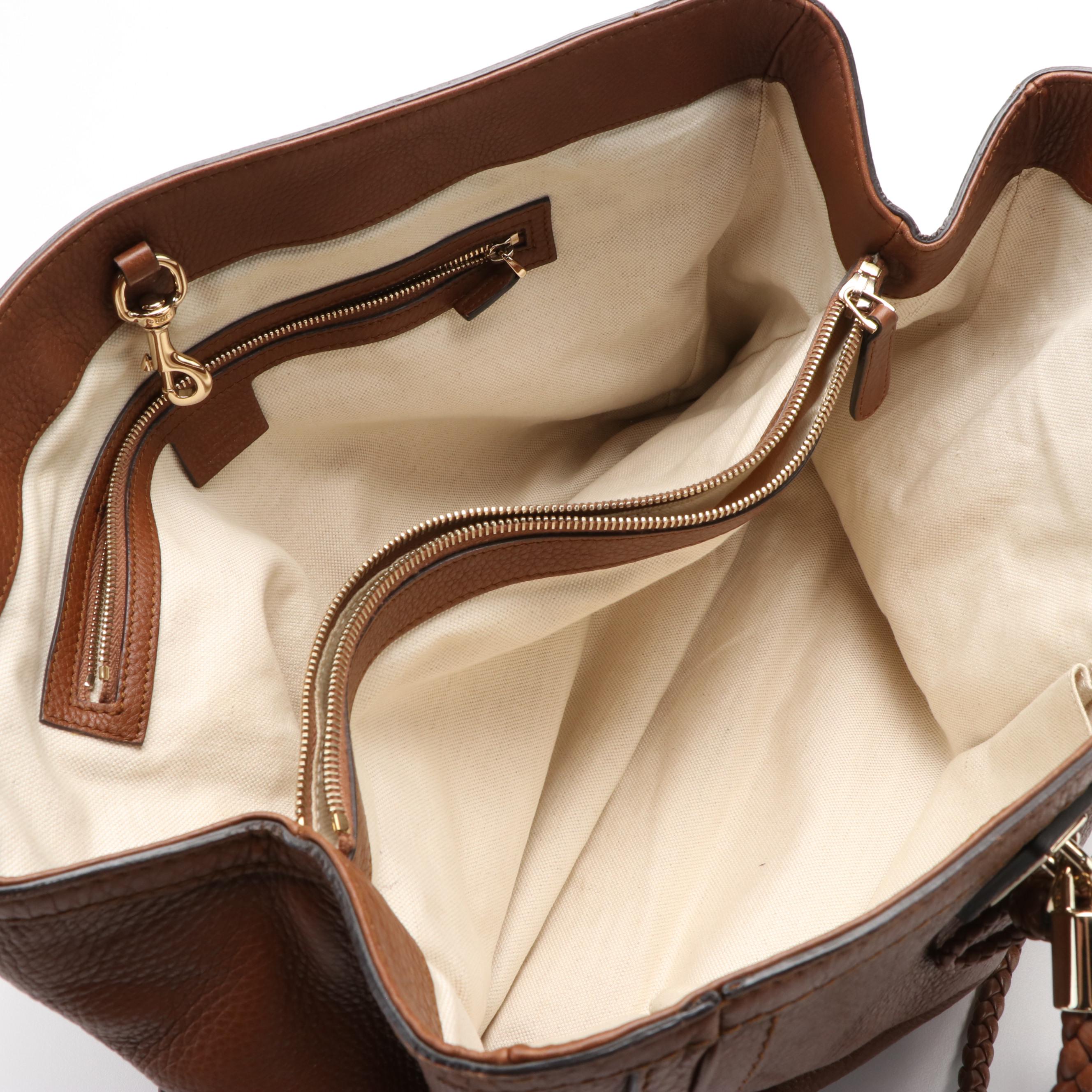 Gucci Bella Medium Pebbled Leather Tote