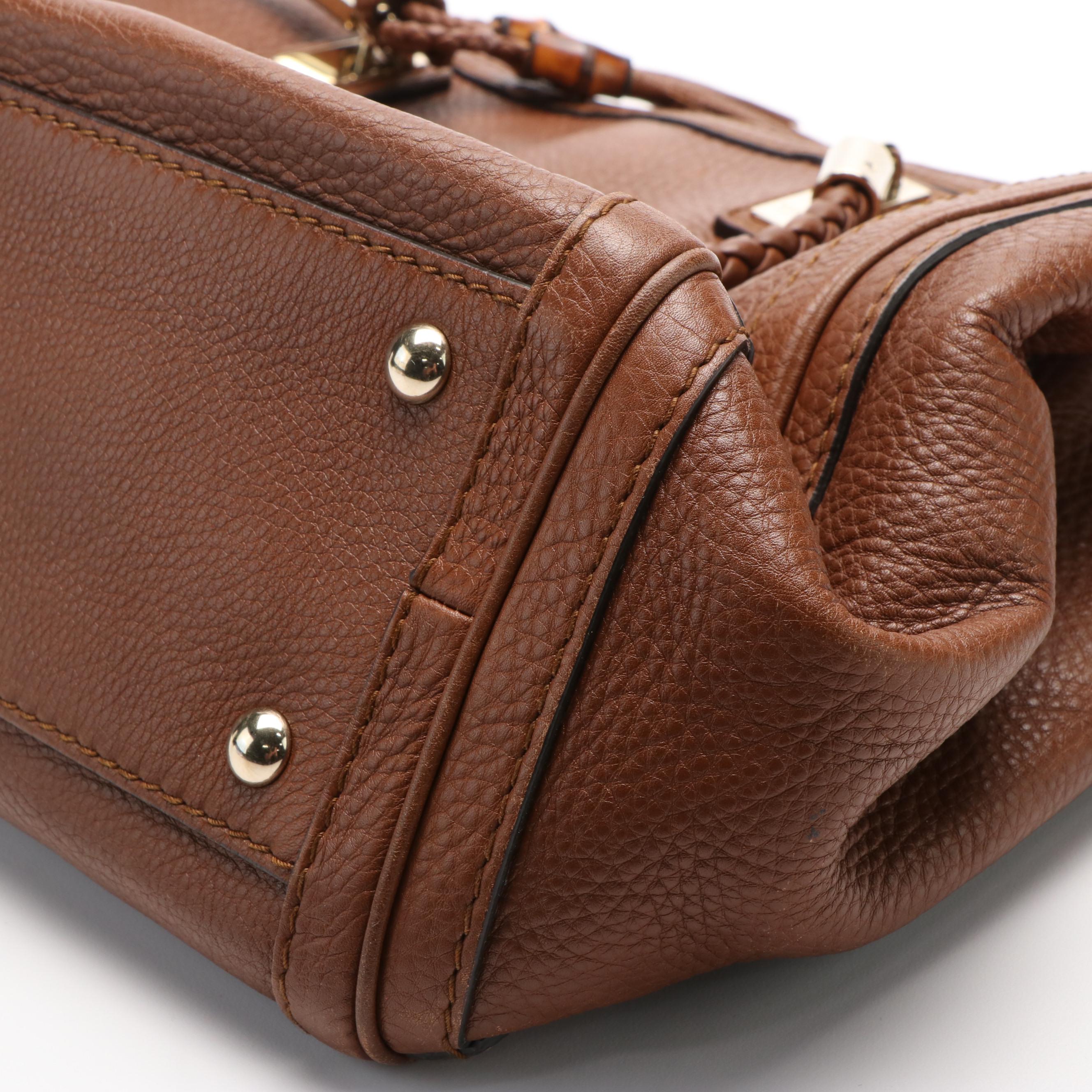 Gucci Bella Medium Pebbled Leather Tote