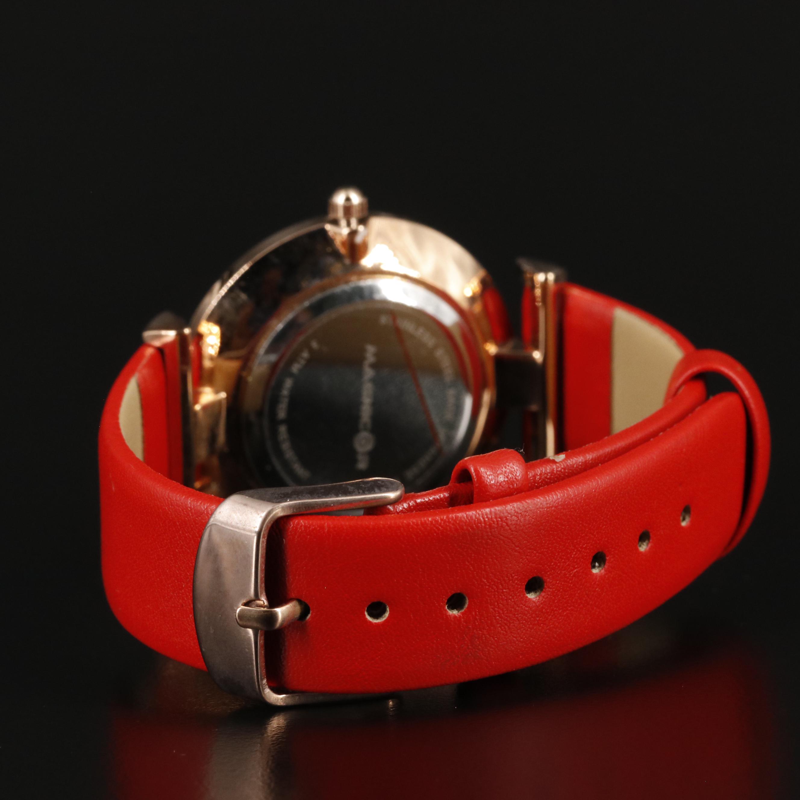 Magnicor Feather Motif Watch with Swarovski Crystal Accents