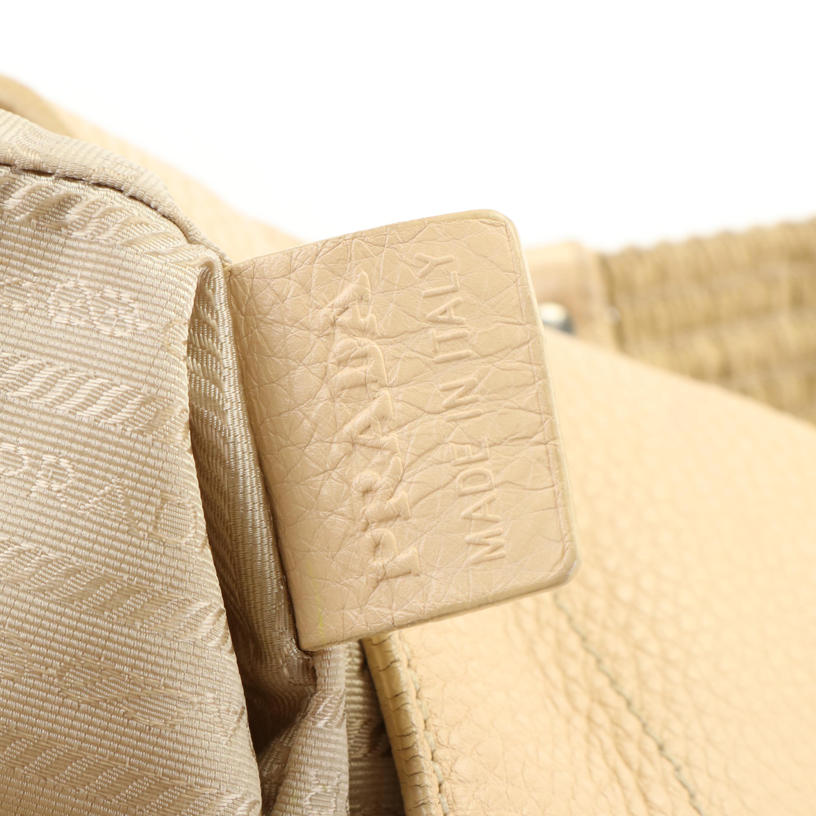 Prada Hobo Shoulder Bag in Vitello Daino Leather