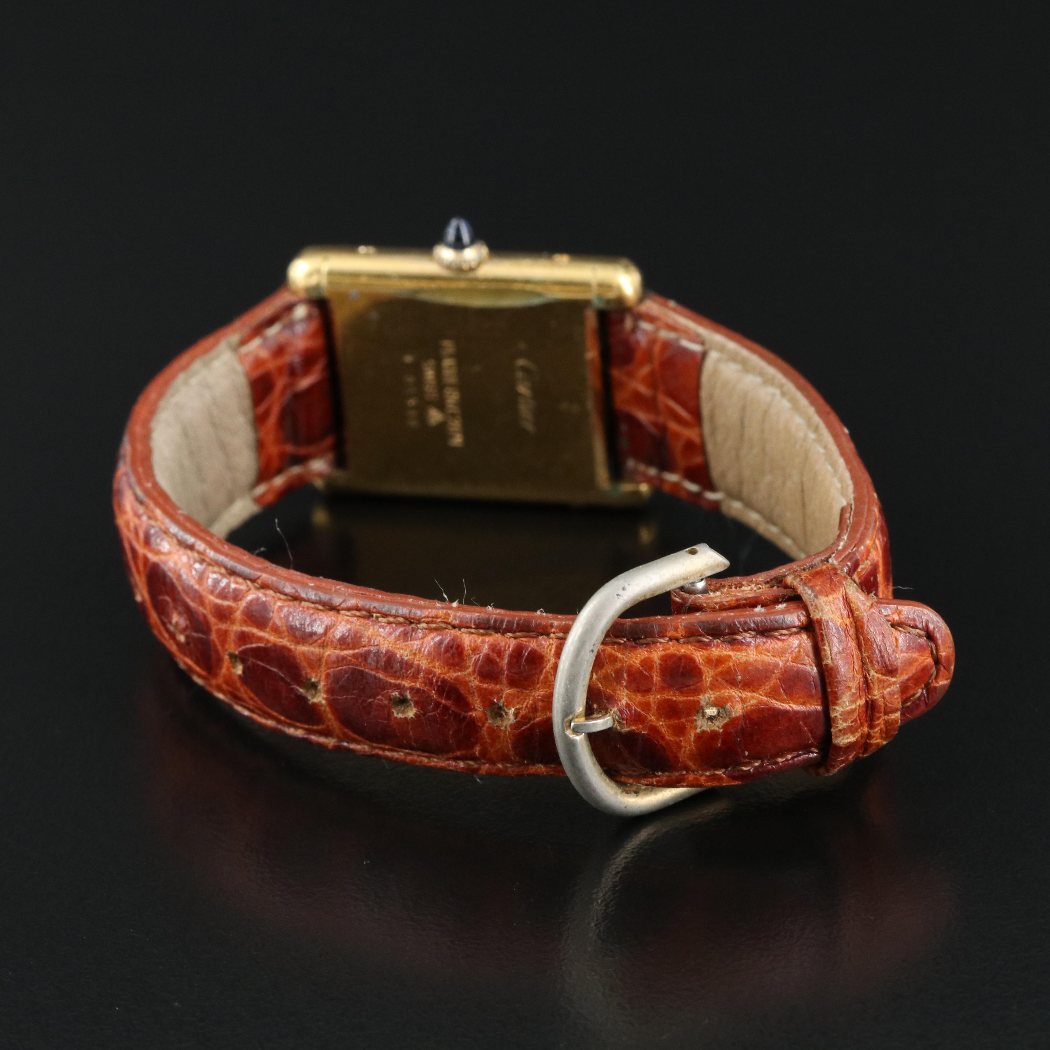 Cartier Tank Louis Manual-Wind, Gold-Plated Watch