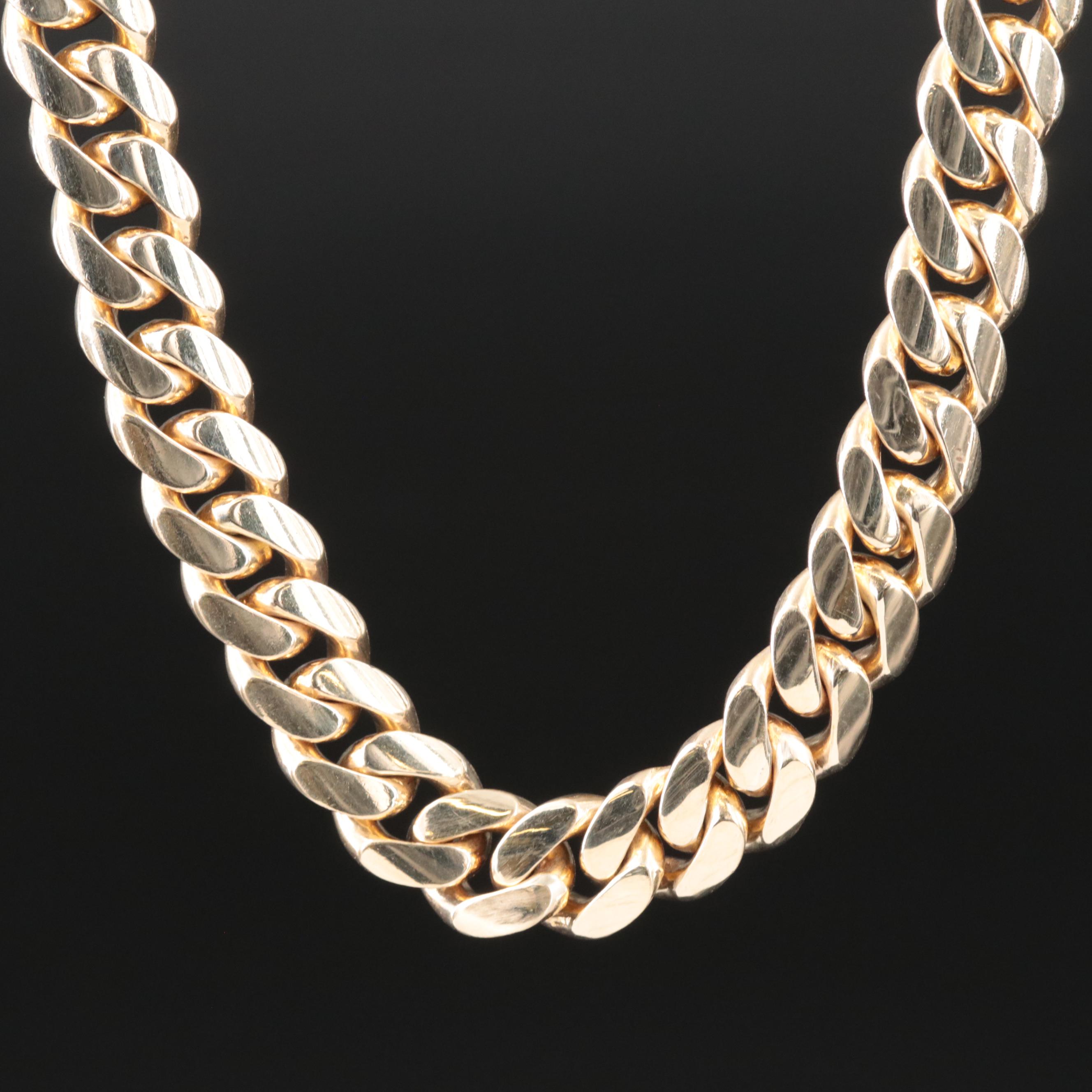 10K Cuban Link Curb Chain Necklace