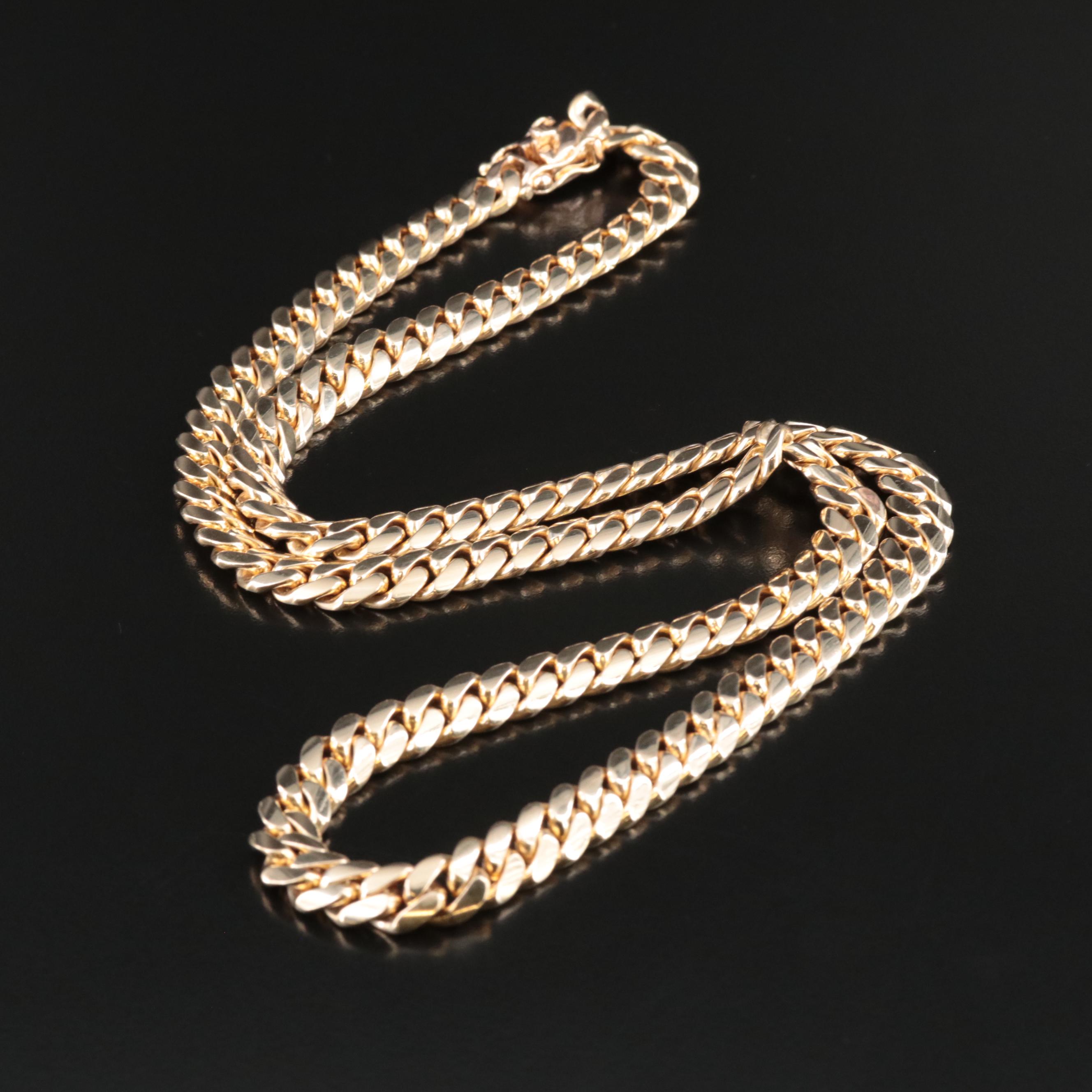 10K Cuban Link Curb Chain Necklace