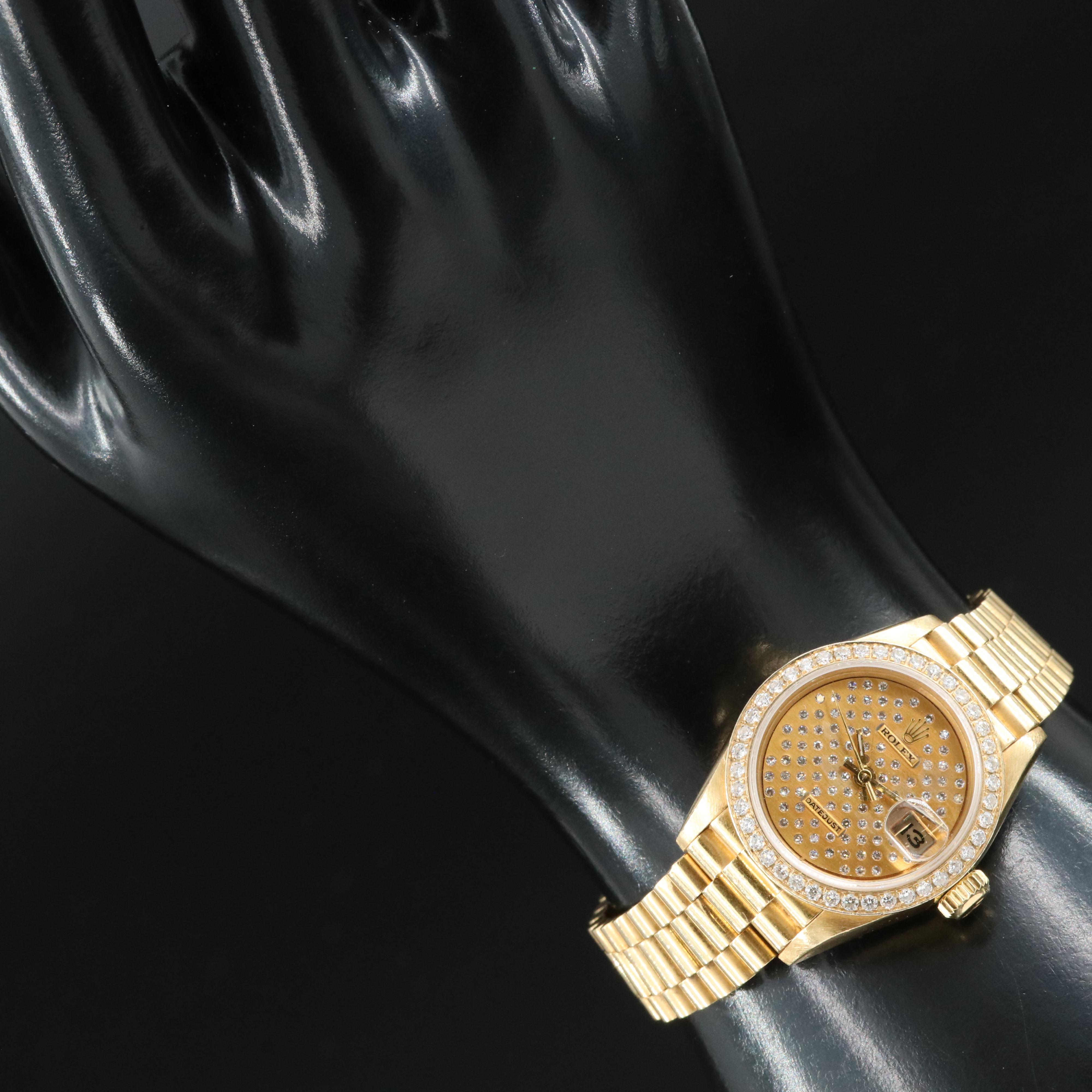 1987-88 Rolex Custom Diamond Dial and Bezel Datejust Watch