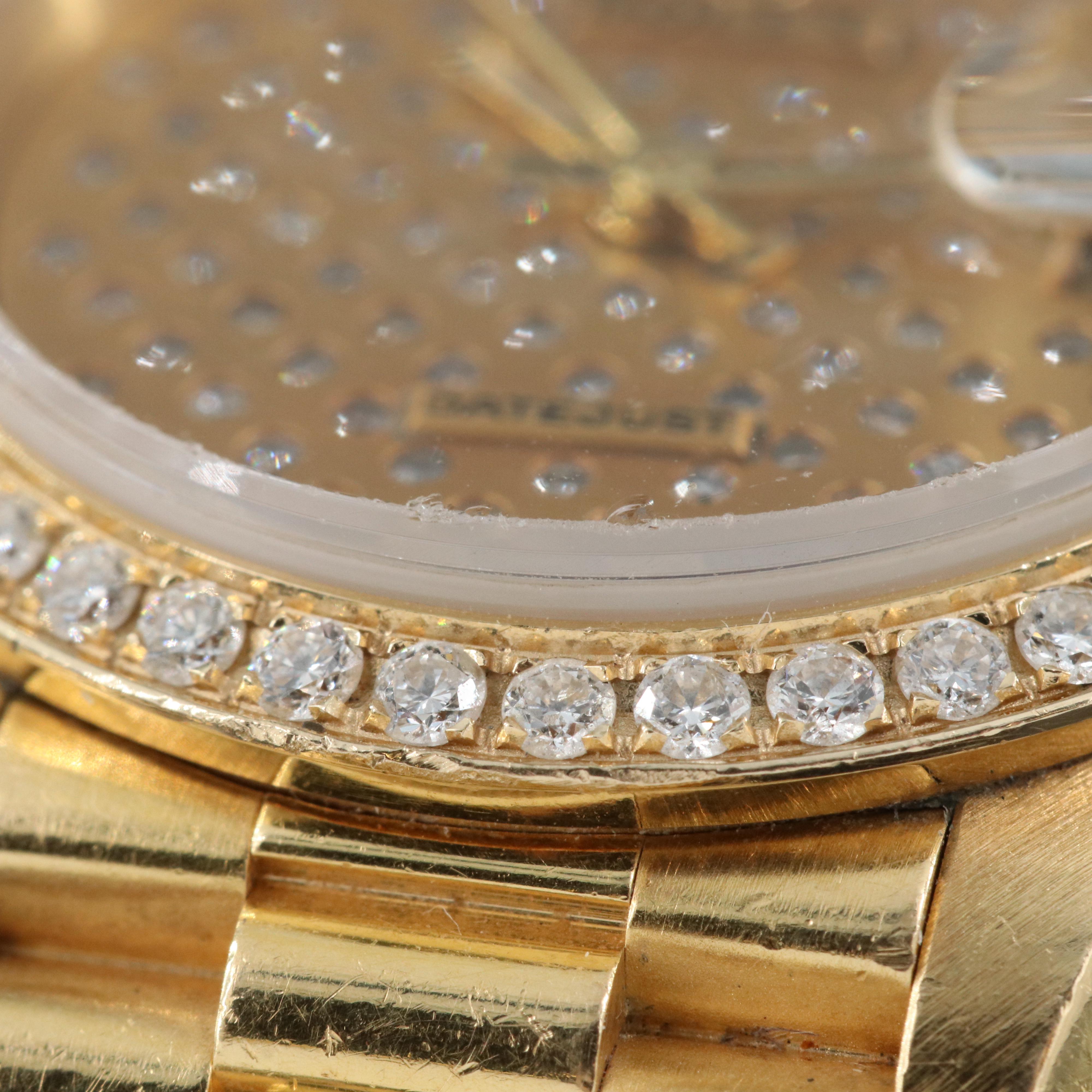 1987-88 Rolex Custom Diamond Dial and Bezel Datejust Watch