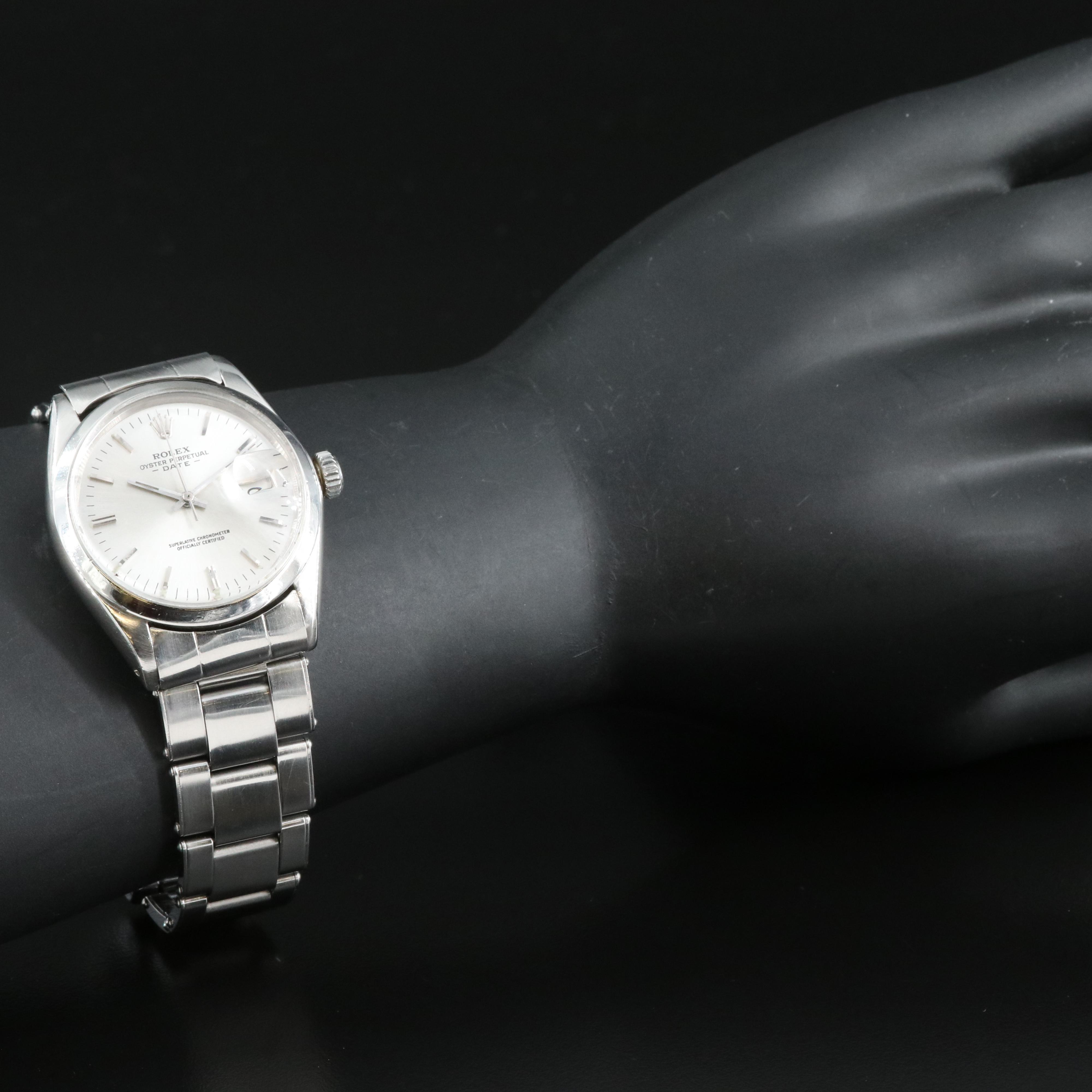 1967 Rolex Oyster Perpetual Date Stainless Steel Watch