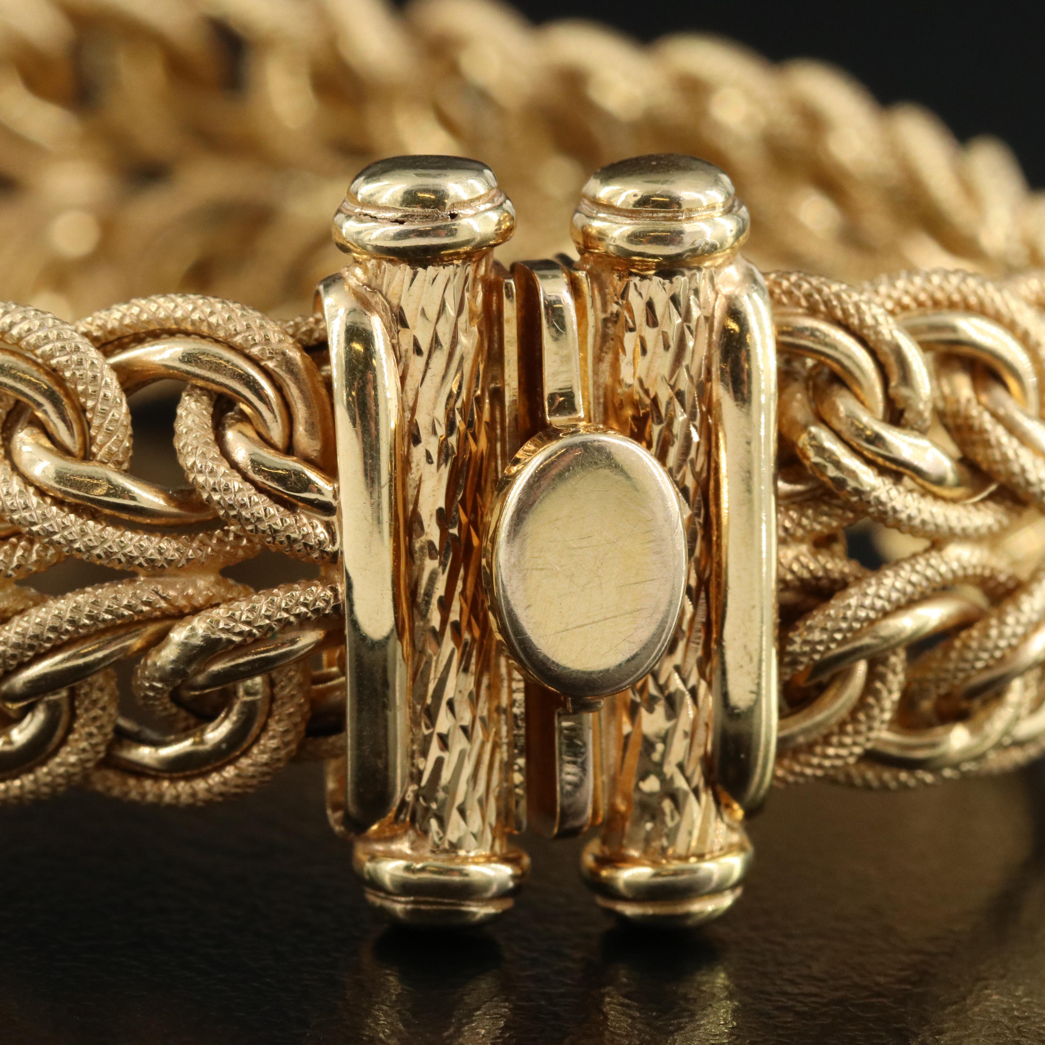 Italian 14K Fancy Link Bracelet