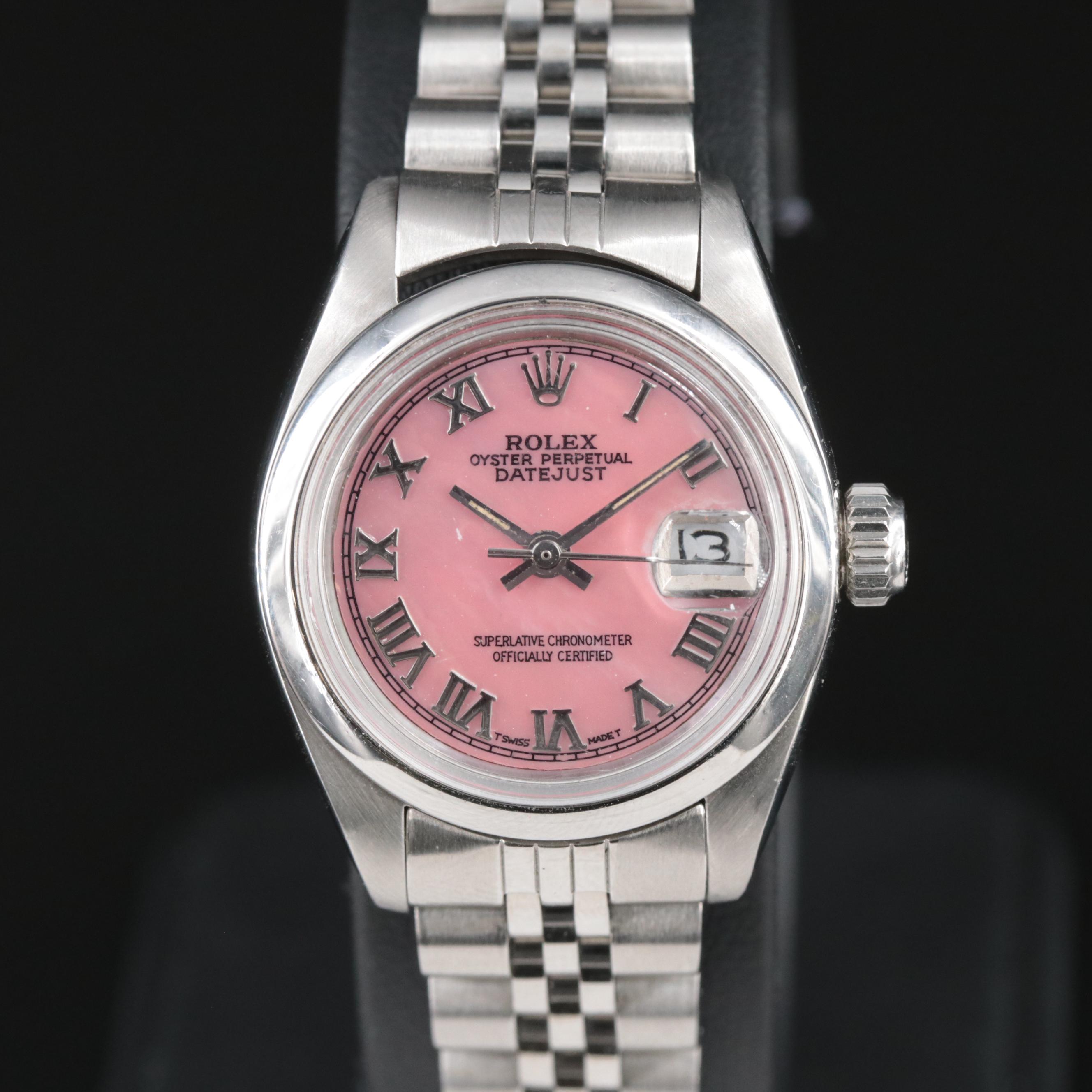1980 Rolex Mother-of-Pearl Dial Datejust Watch
