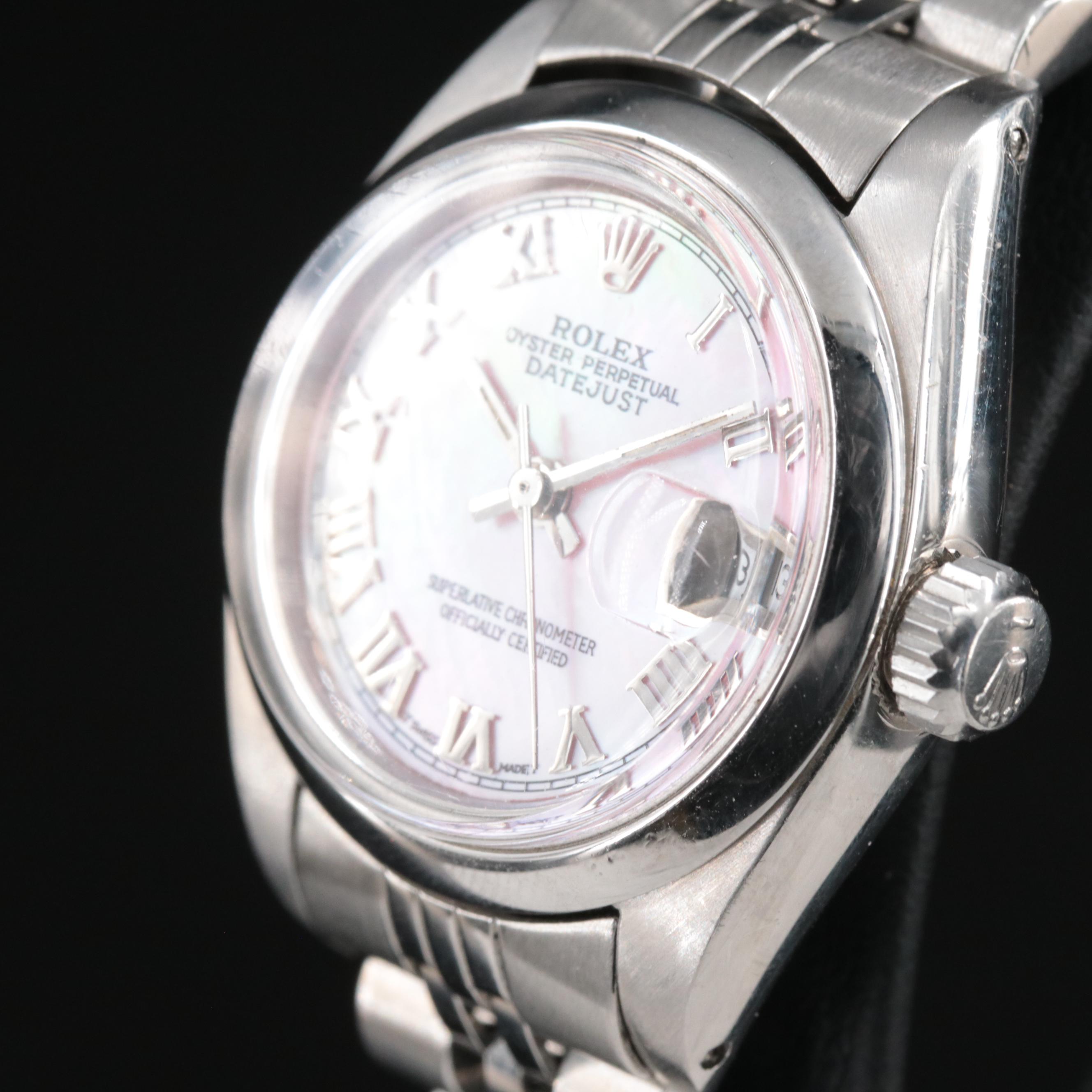 1980 Rolex Mother-of-Pearl Dial Datejust Watch