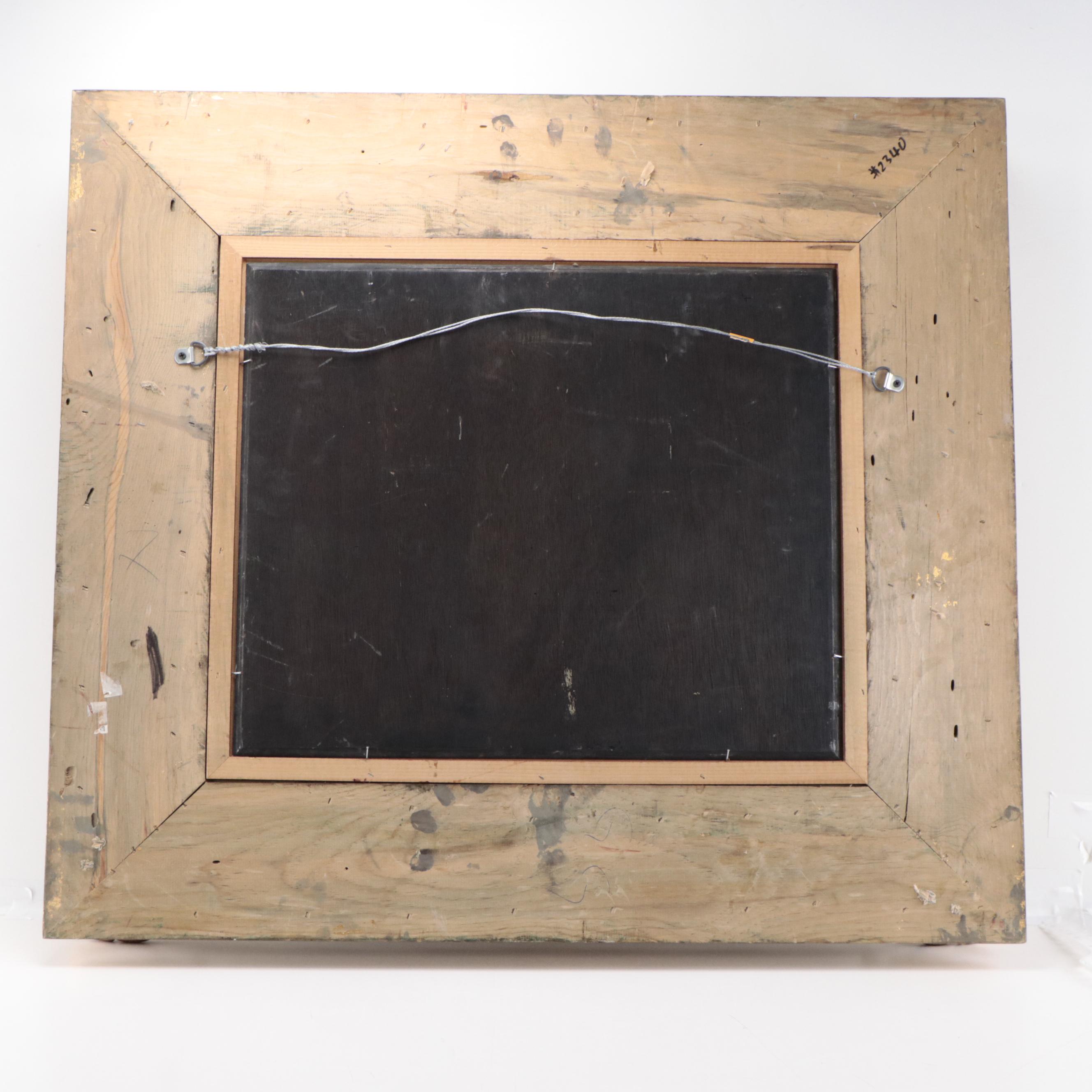 Neoclassical Oil Painting of Figures Dancing in a Landscape