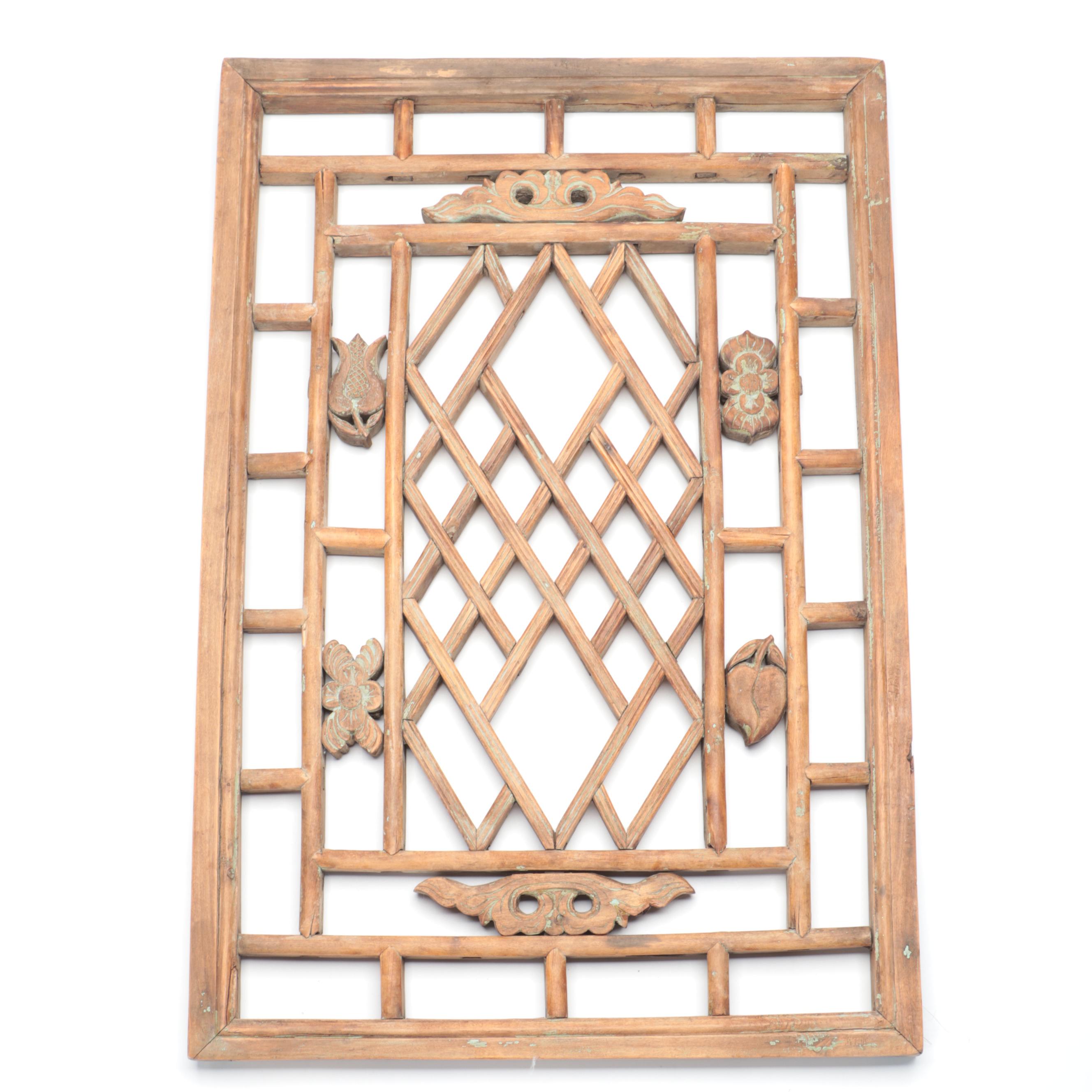 Chinese Wooden Screen Panels