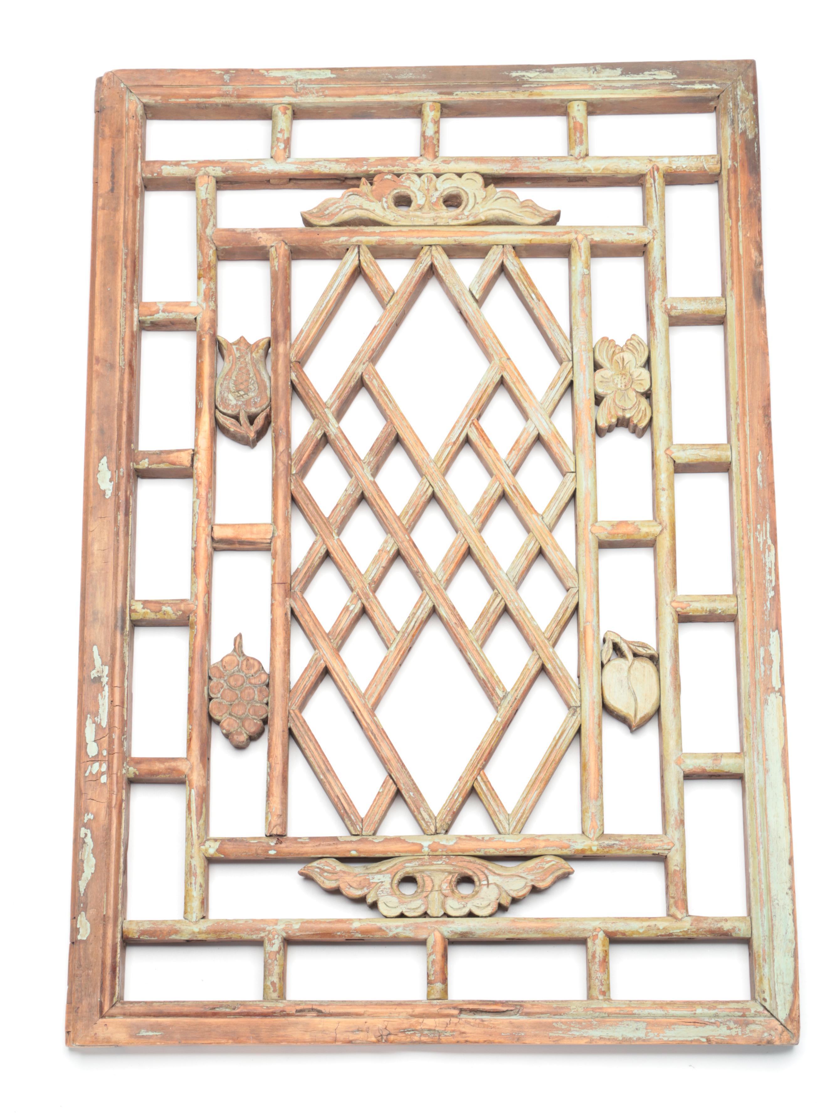 Chinese Wooden Screen Panels