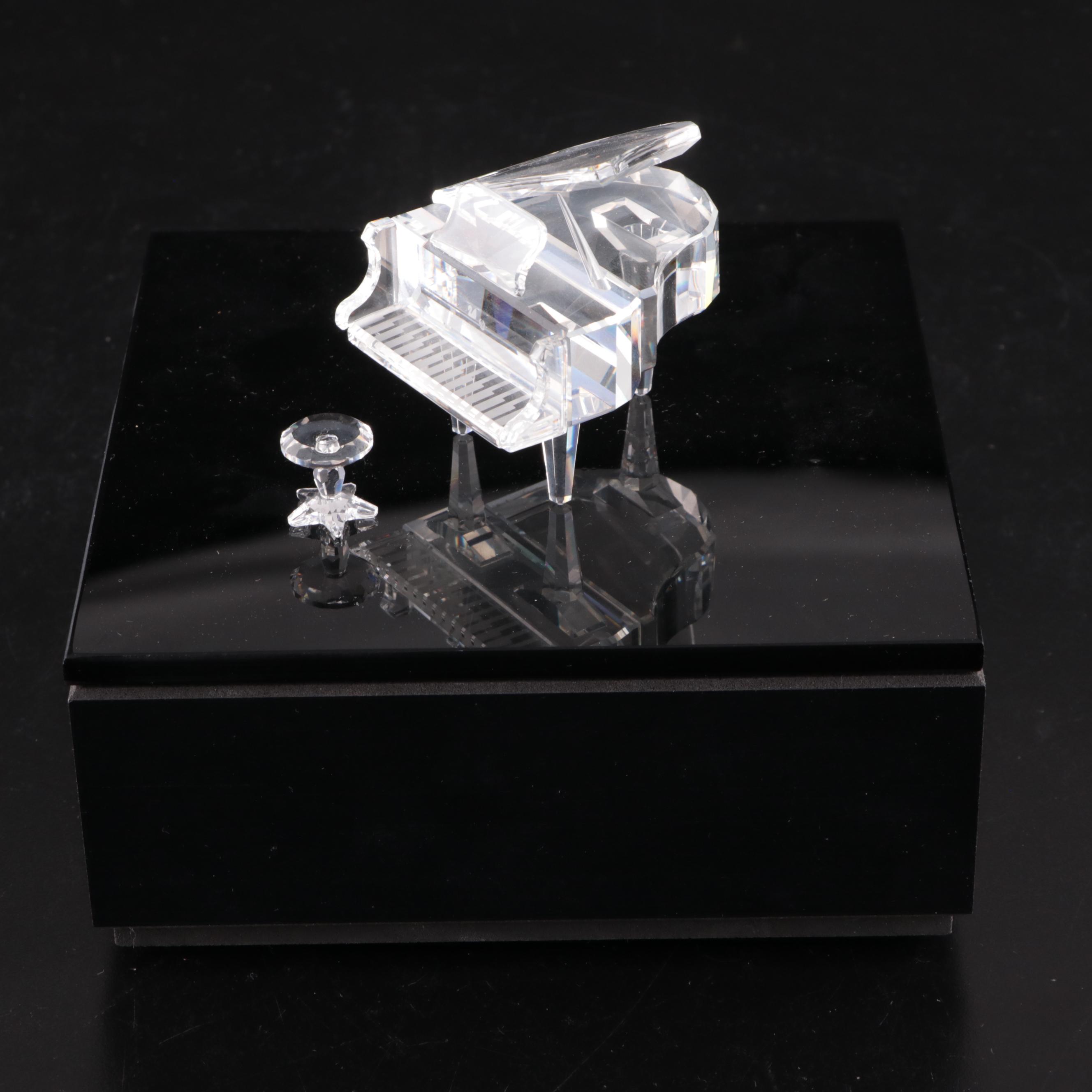 Swarovski Crystal Musical Instruments with Display Platform