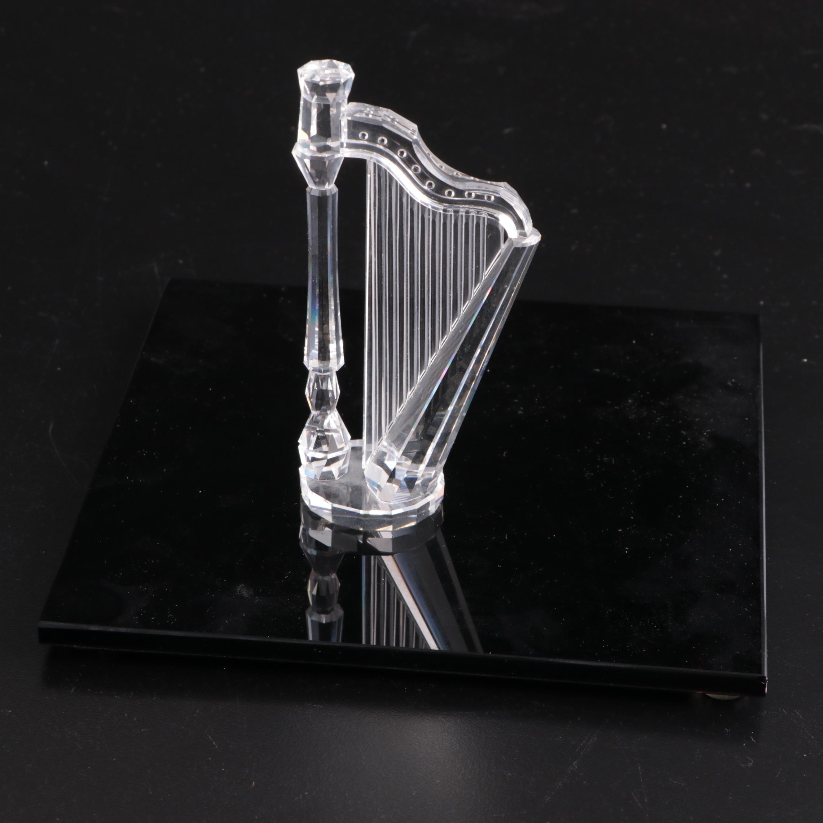 Swarovski Crystal Musical Instruments with Display Platform