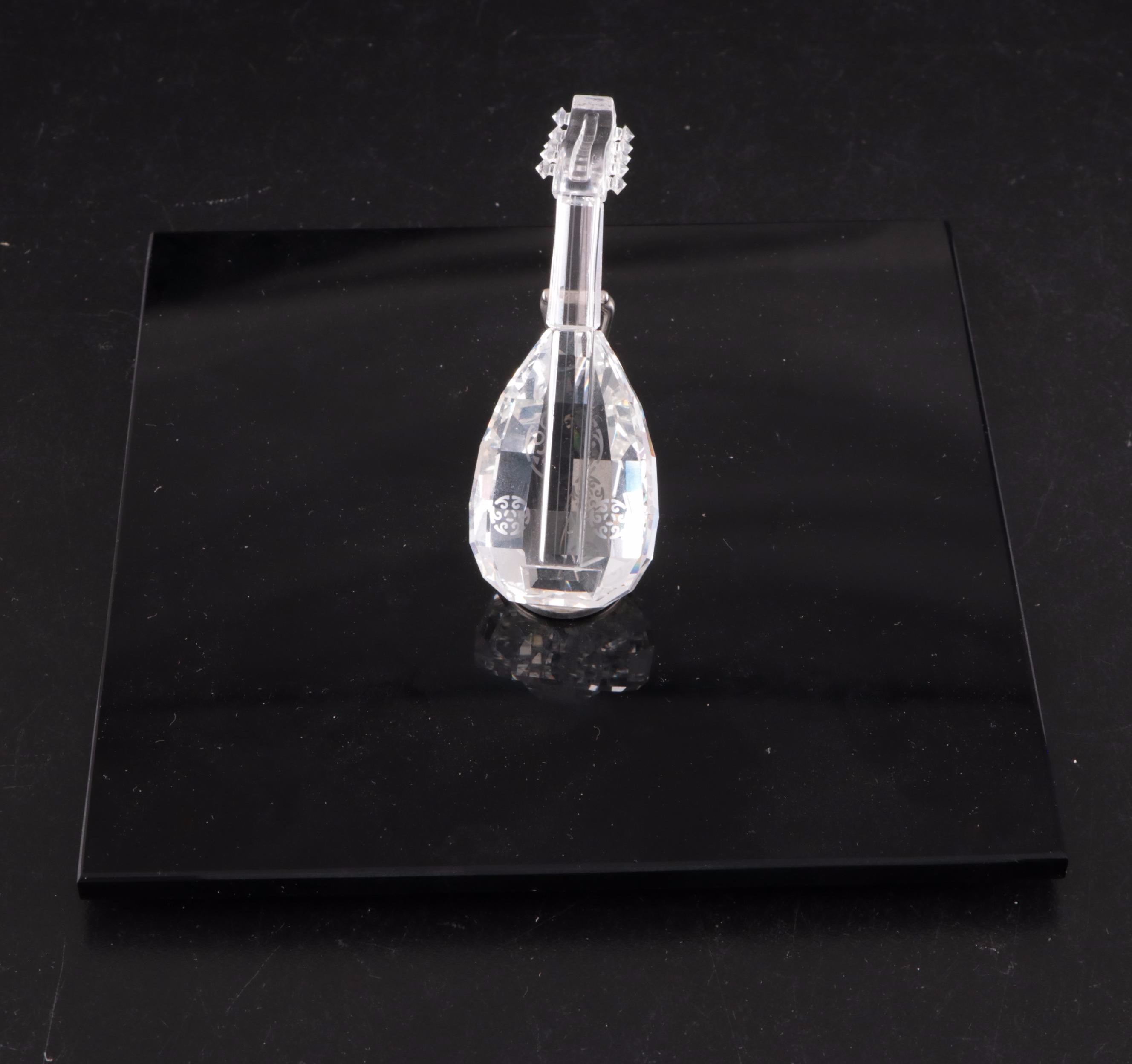 Swarovski Crystal Musical Instruments with Display Platform