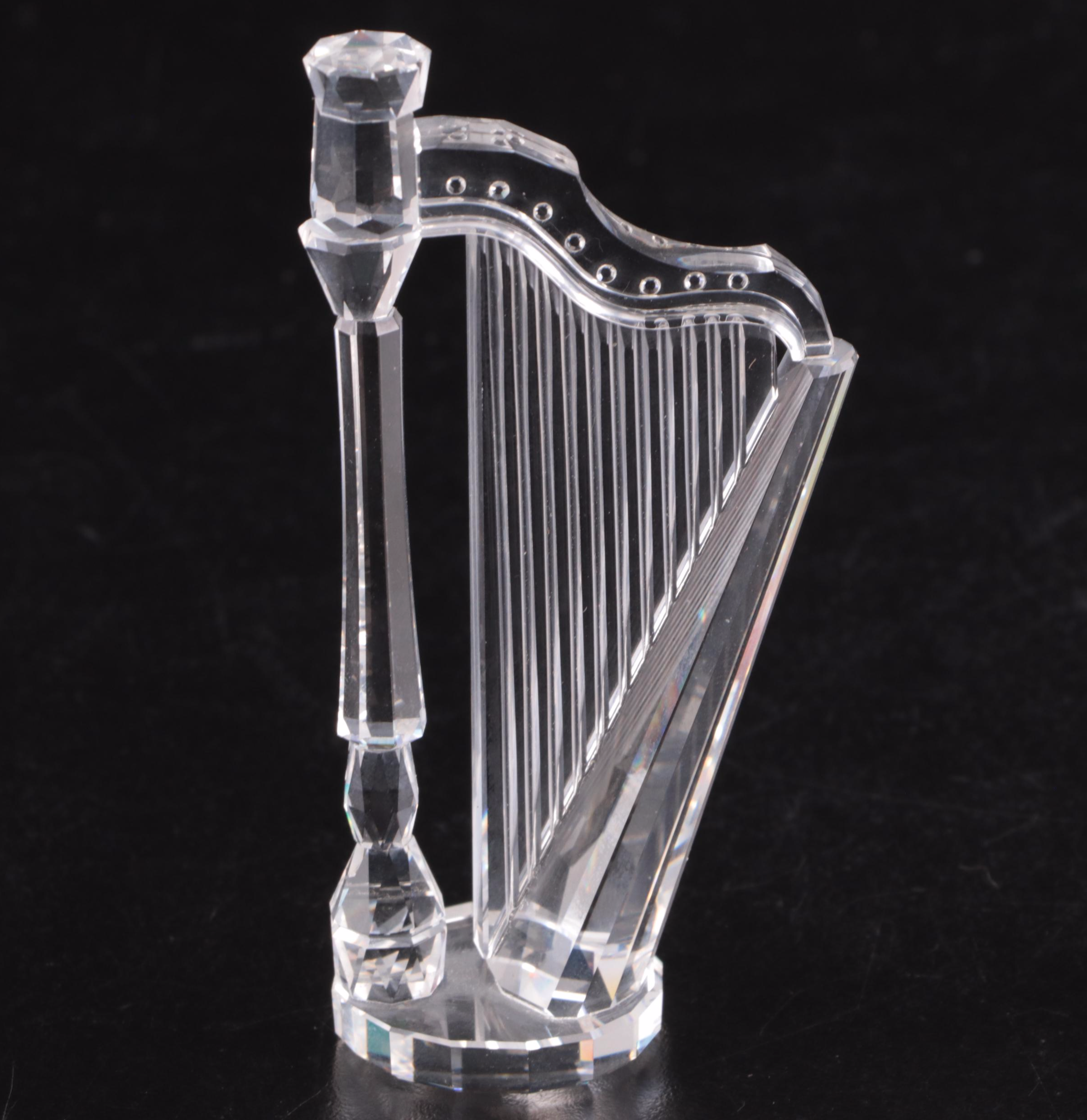 Swarovski Crystal Musical Instruments with Display Platform