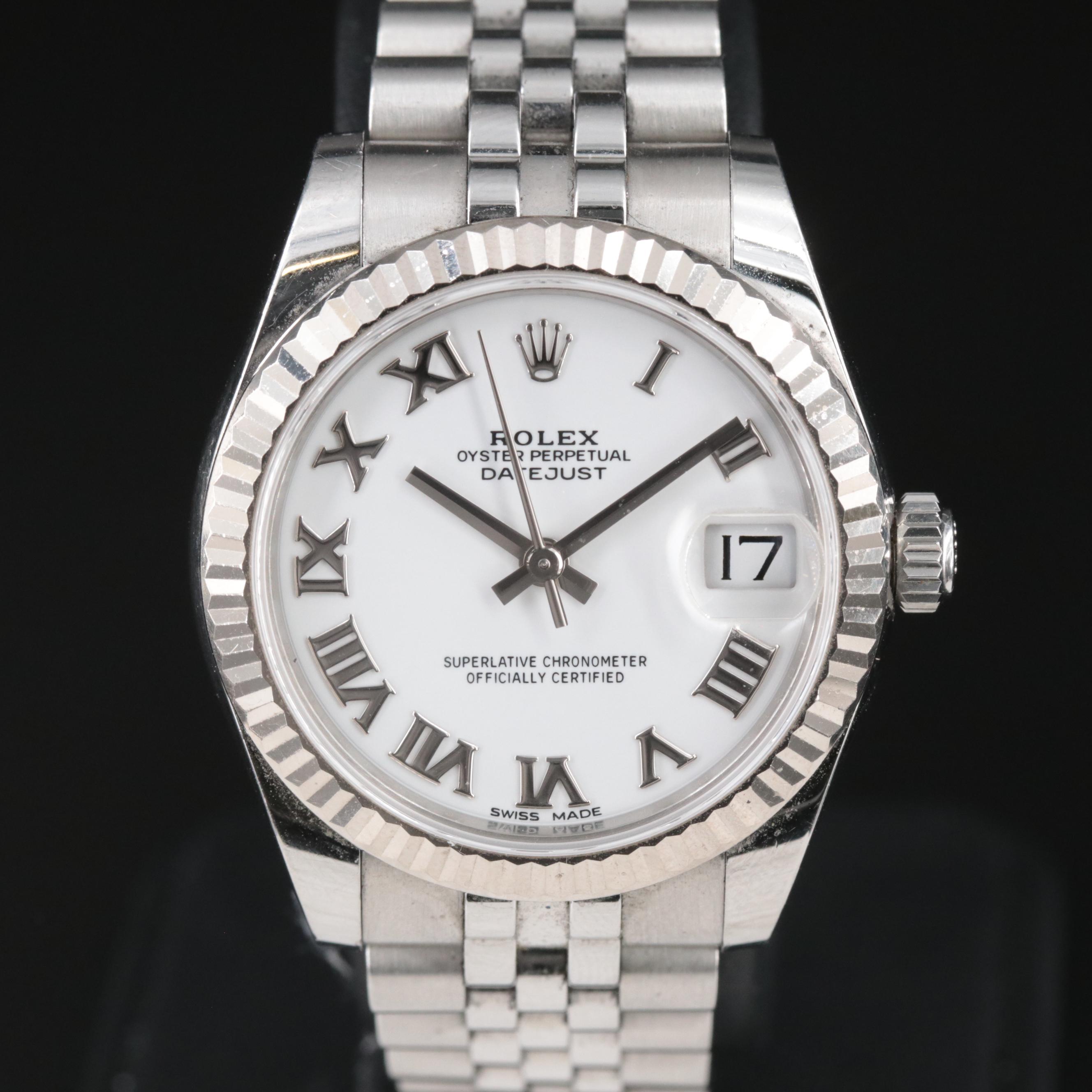 Rolex Oyster Perpetual Datejust Stainless Steel Watch