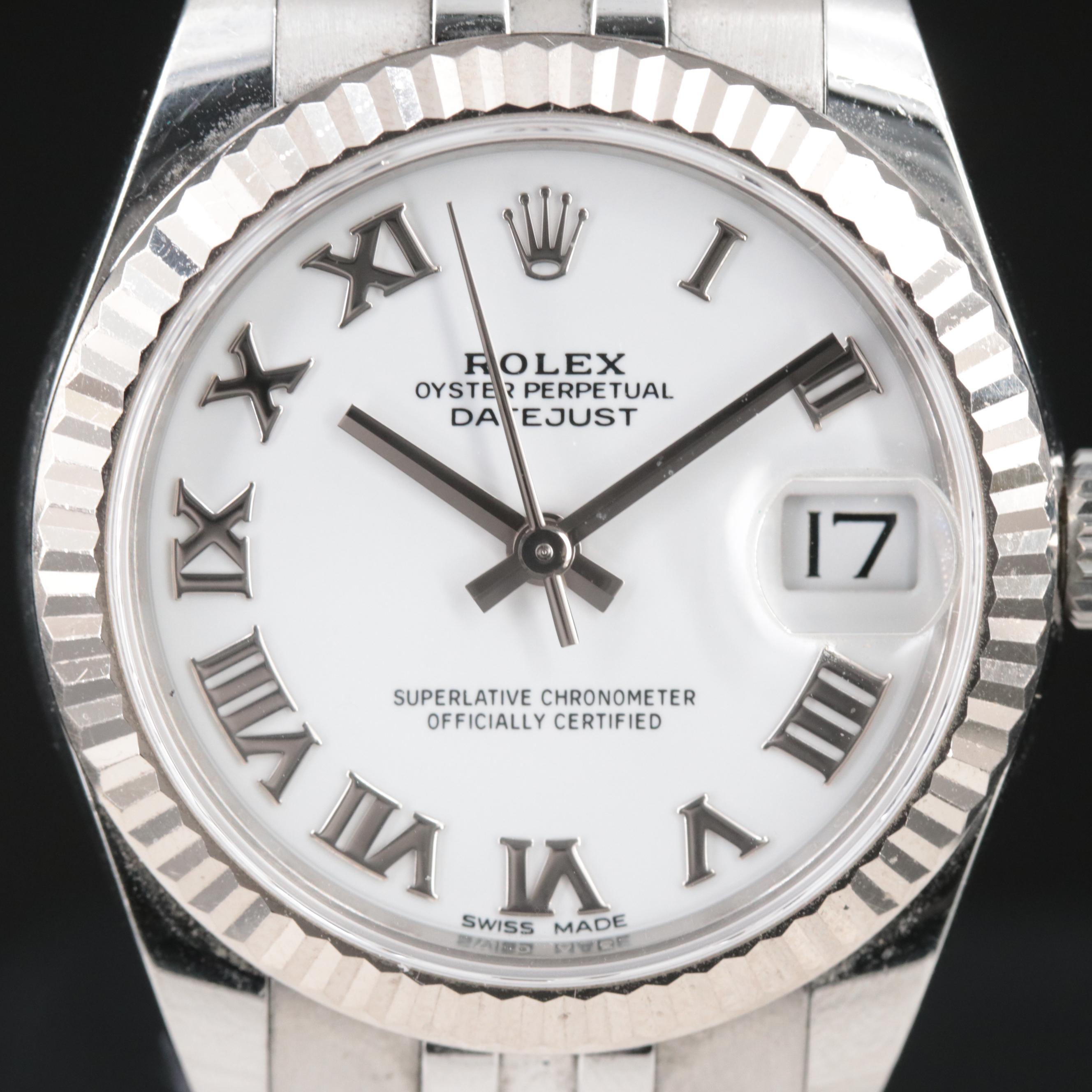 Rolex Oyster Perpetual Datejust Stainless Steel Watch
