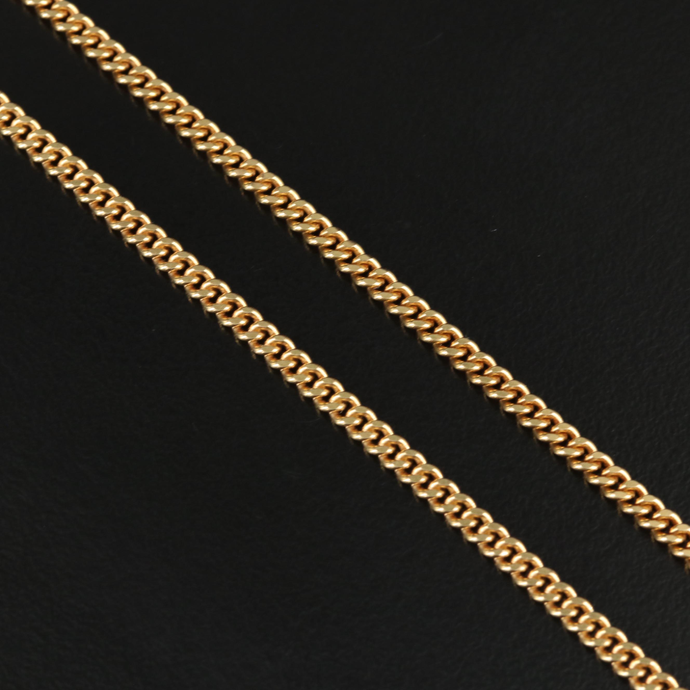 18K Curb Link Necklace