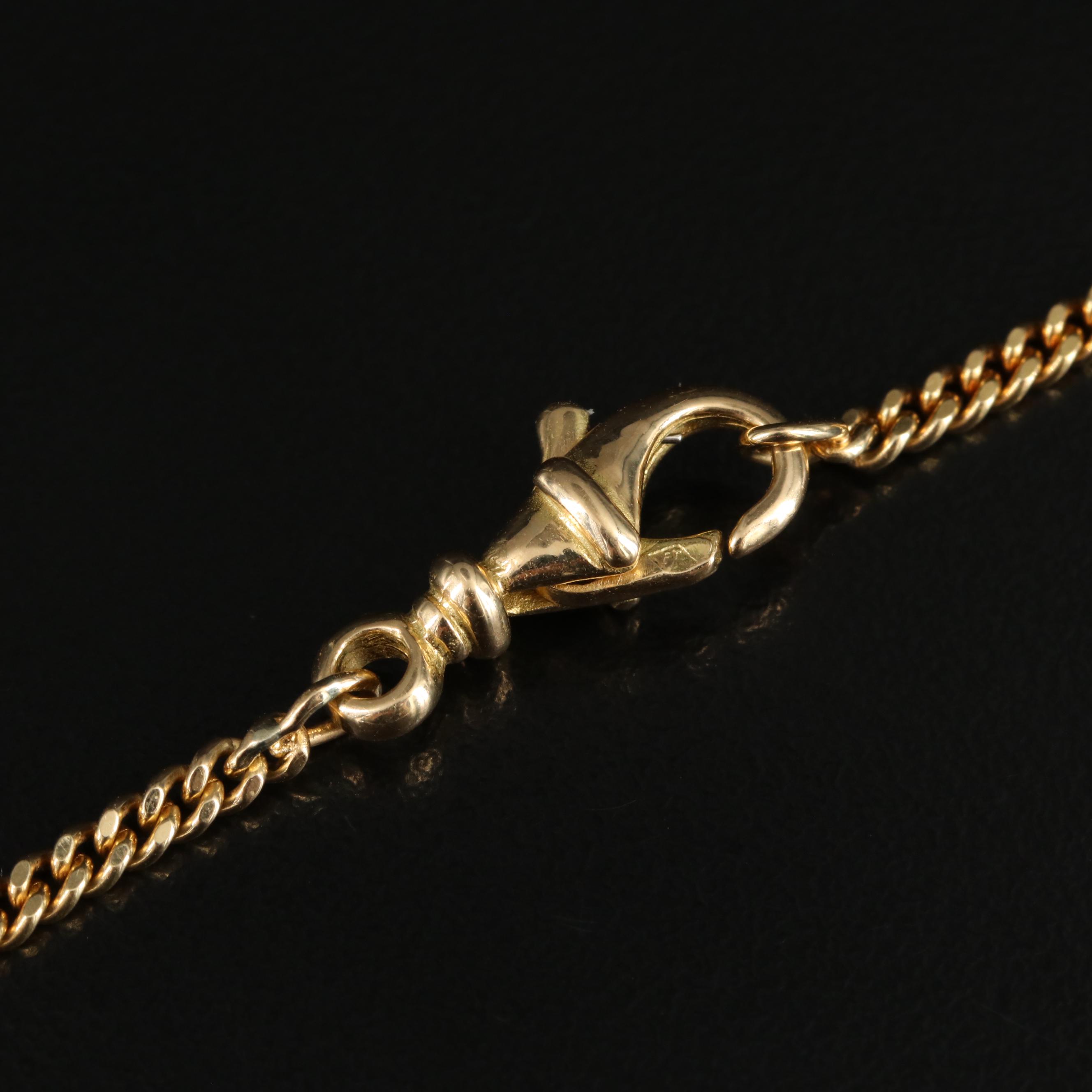 18K Curb Link Necklace