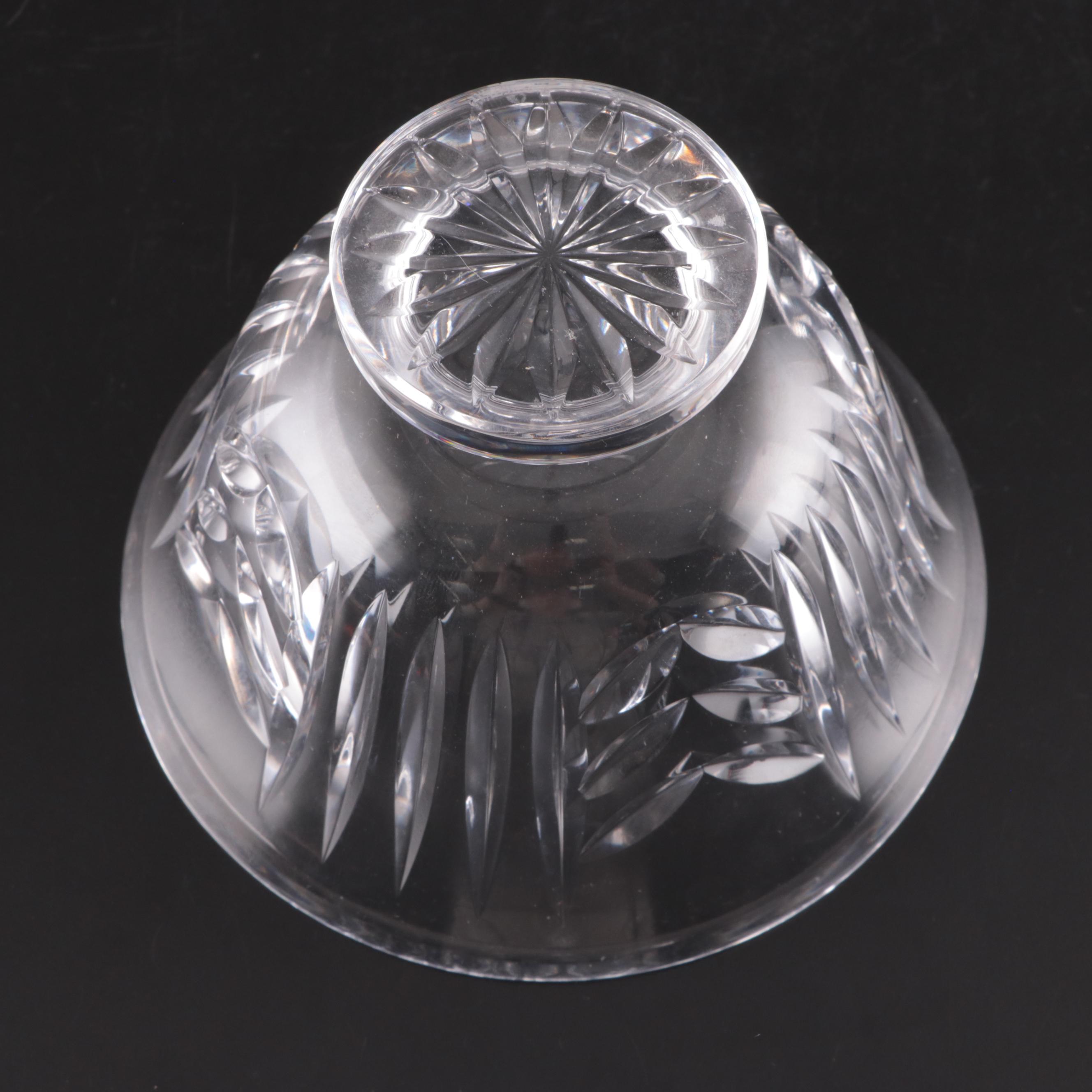 Waterford Crystal Pedestal Bowl with Crystal Candlesticks and More