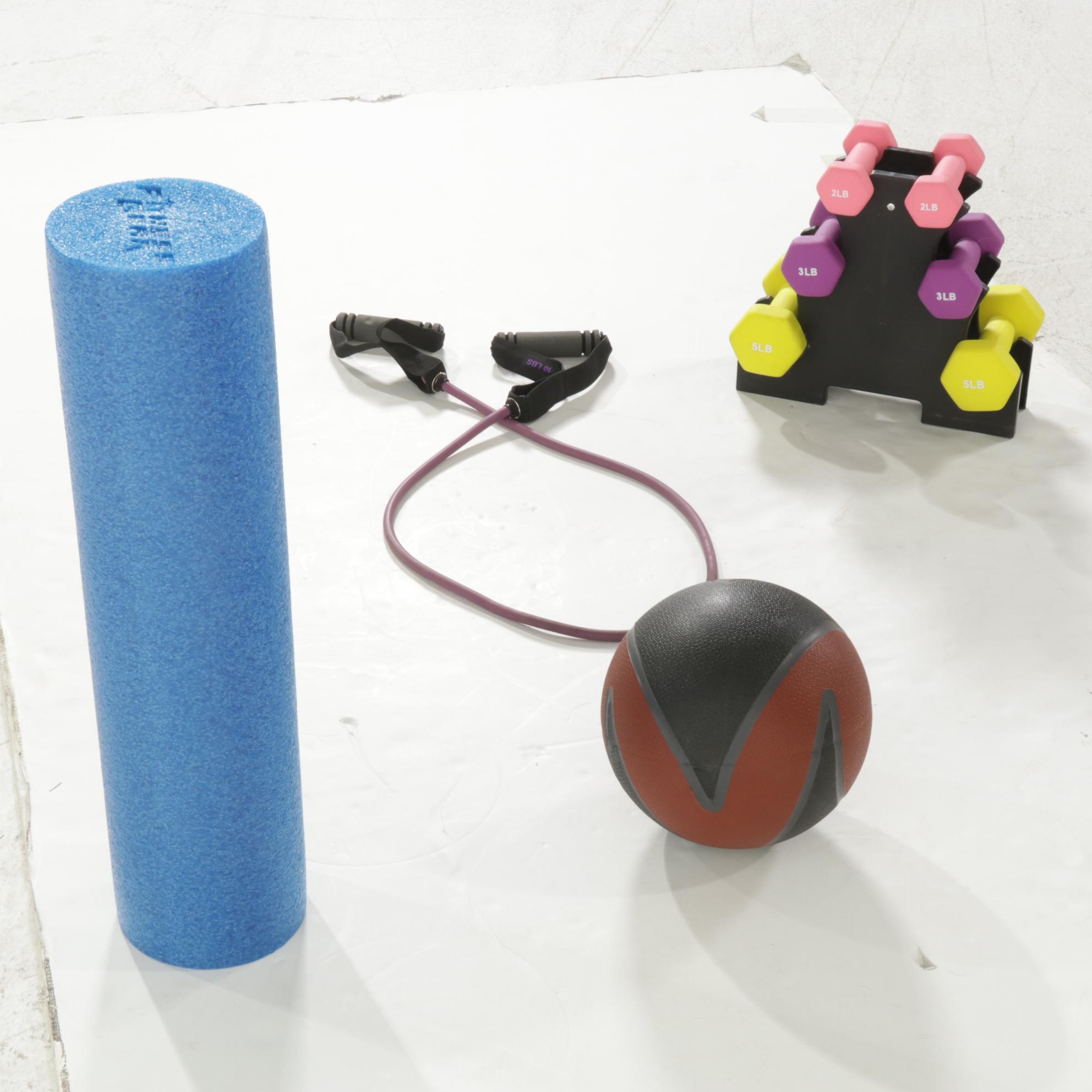 Fitness Gear Foam Roller, Nike Medicine Ball, and Other Fitness