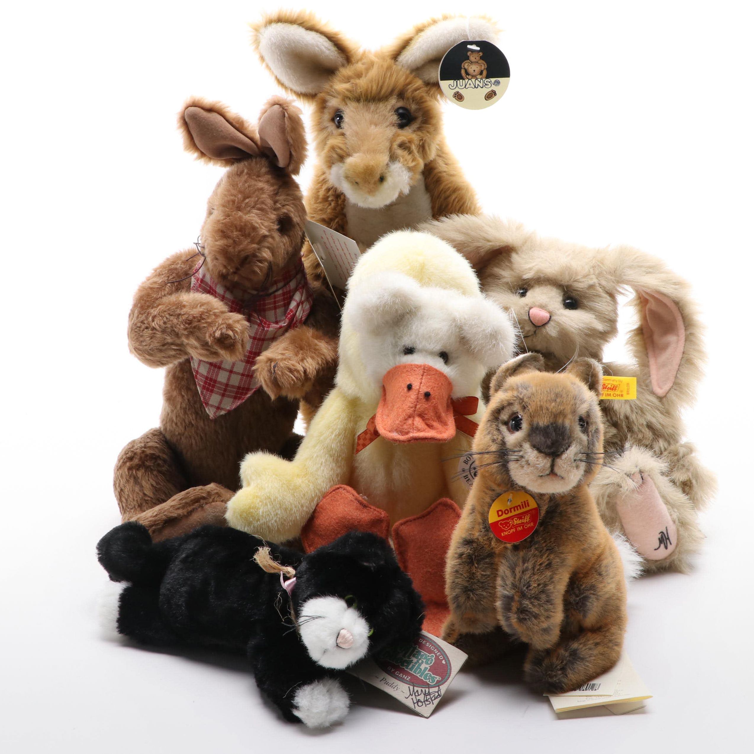 Steiff, Ganz and More Stuffed Plush Animals