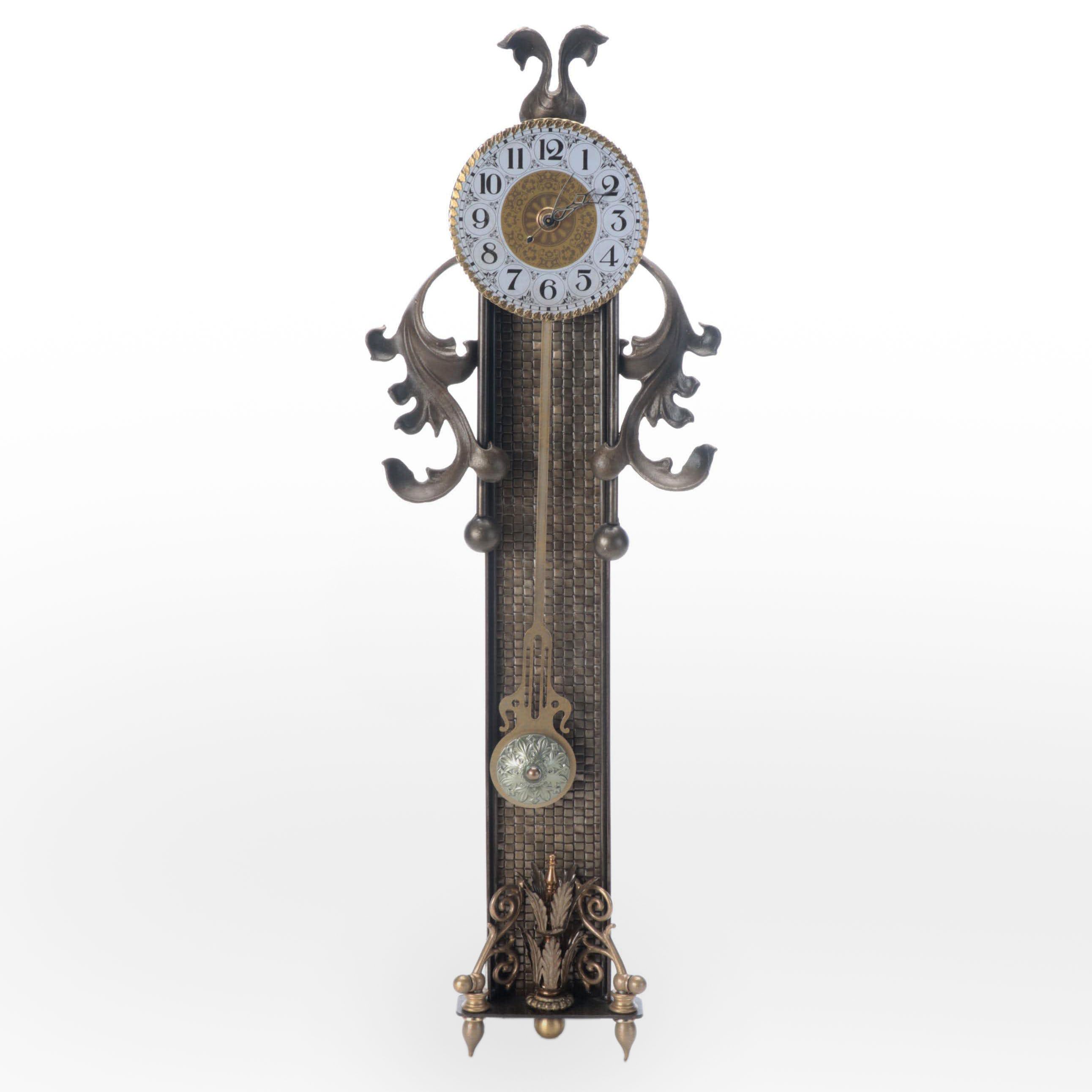 Rococo Style Wall Hanging Pendulum Clock