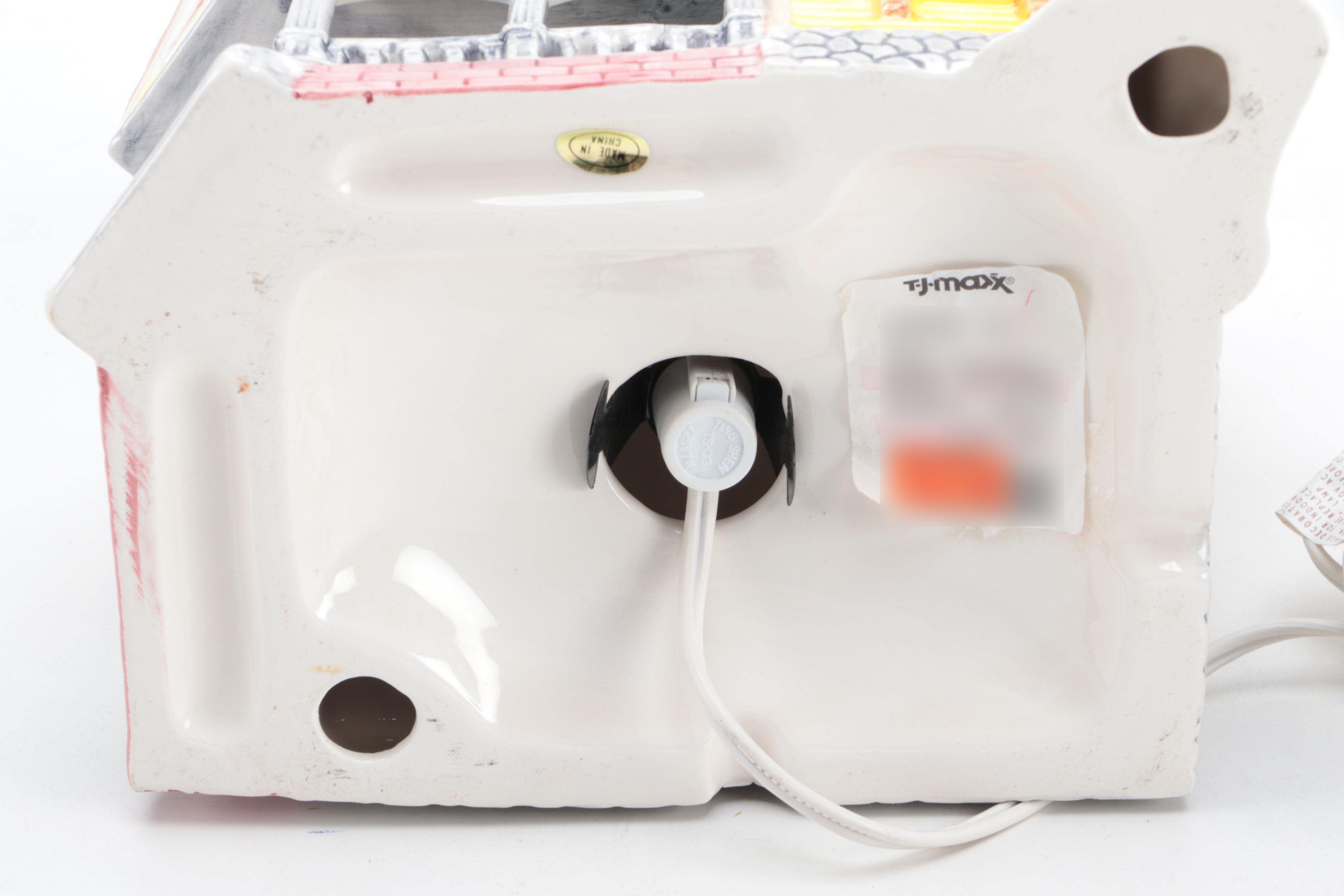 Ceramic Illuminated Christmas Village Buildings