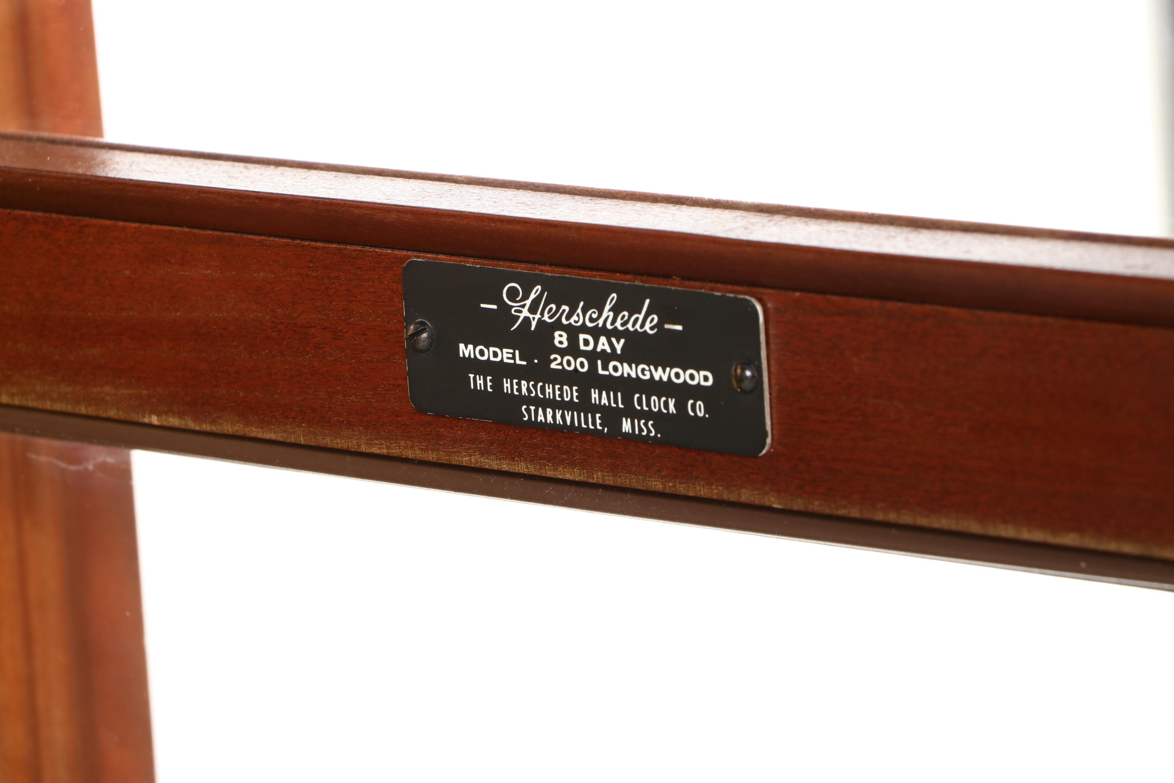 Herschede "Newton"  Cherry Wood Eight-Day Longwood Grandfather Clock