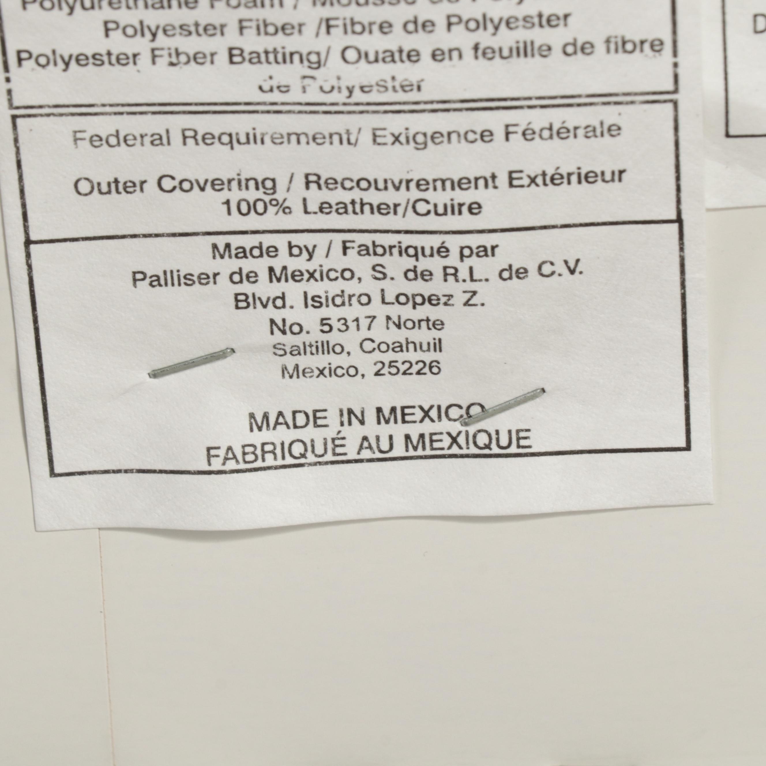 Pair of Palliser de Mexico Manual Leather Reclining Lounge Chairs