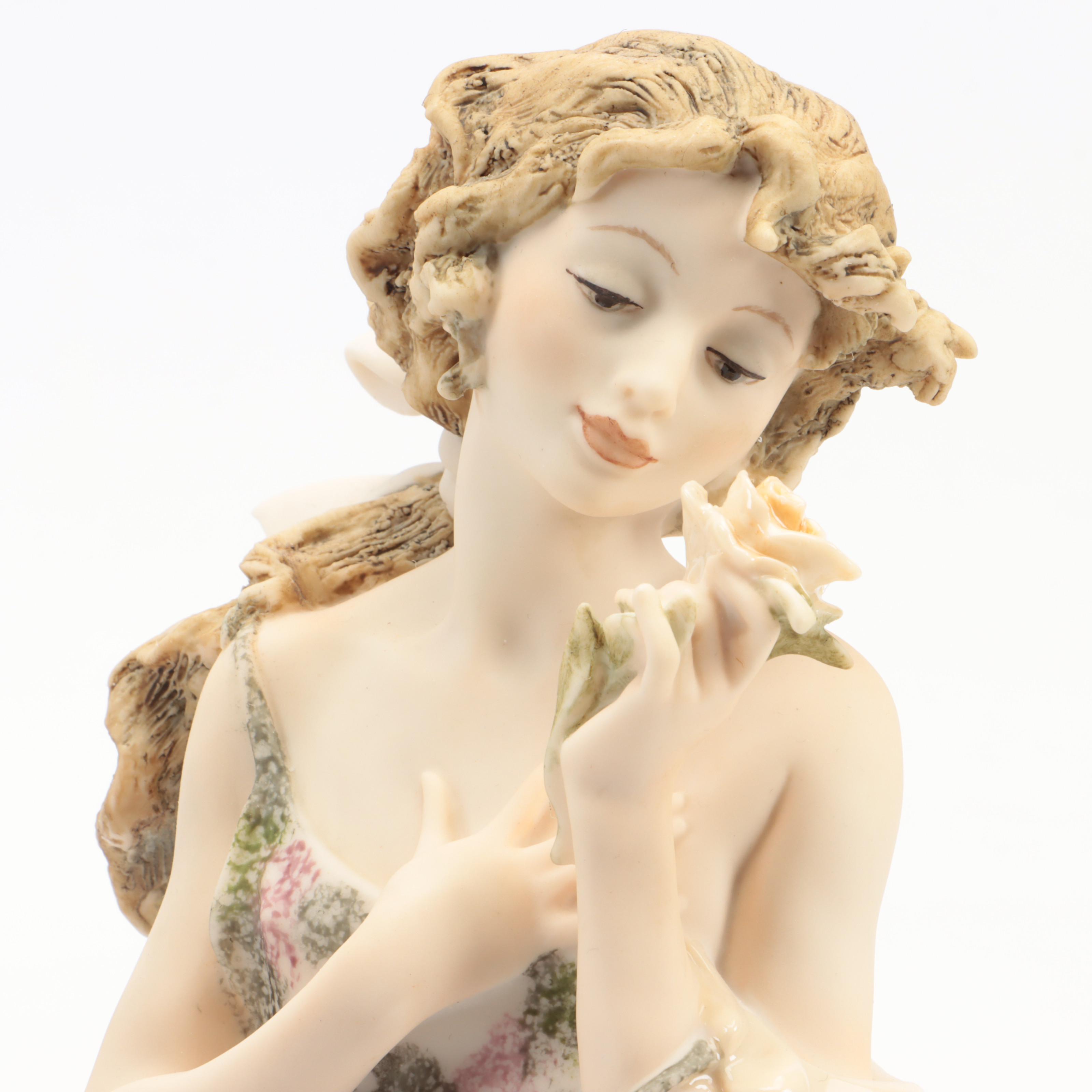 Giuseppe Armani "Melody" and "Rose" Porcelain Figurines