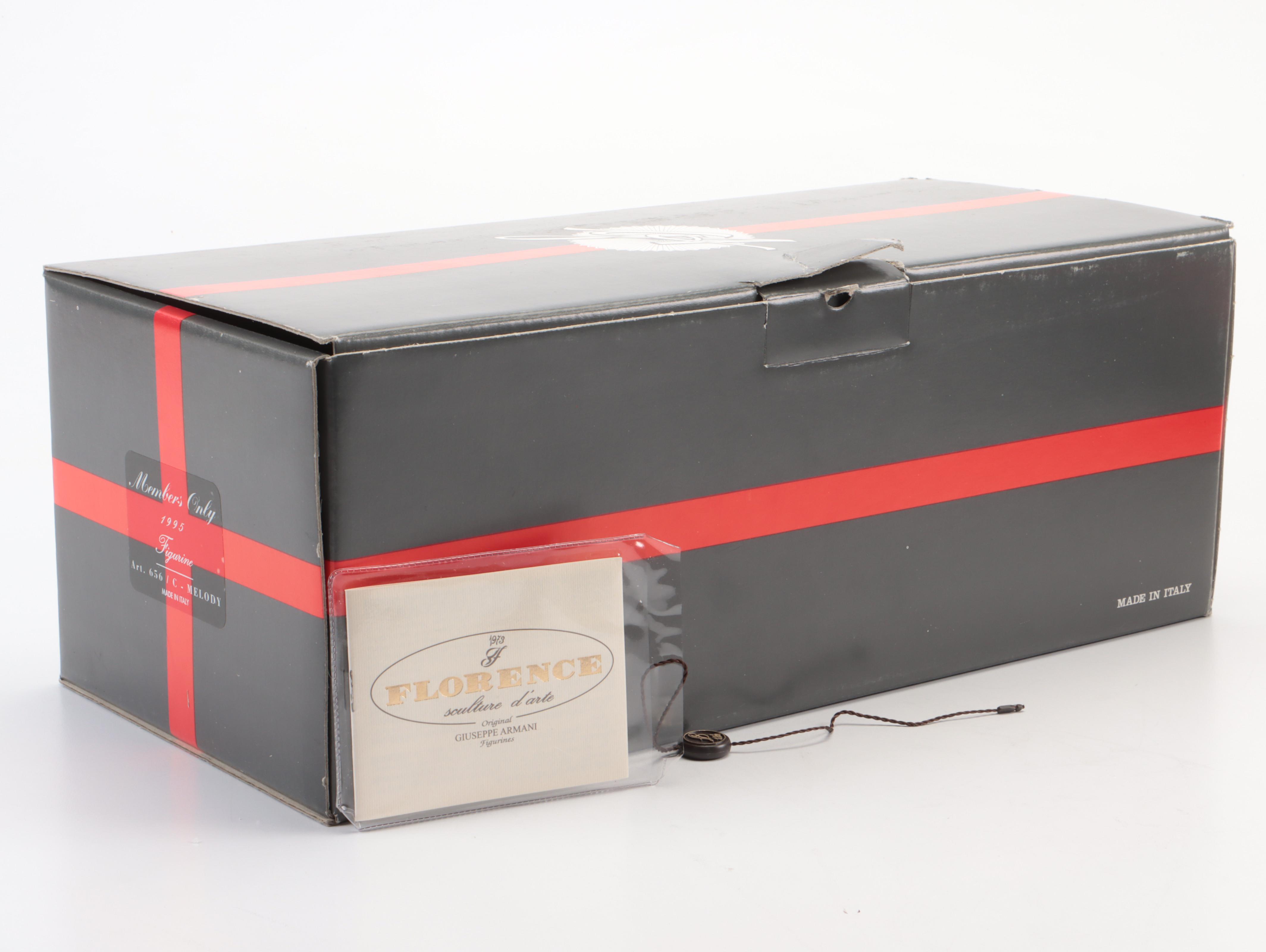 Giuseppe Armani "Melody" and "Rose" Porcelain Figurines