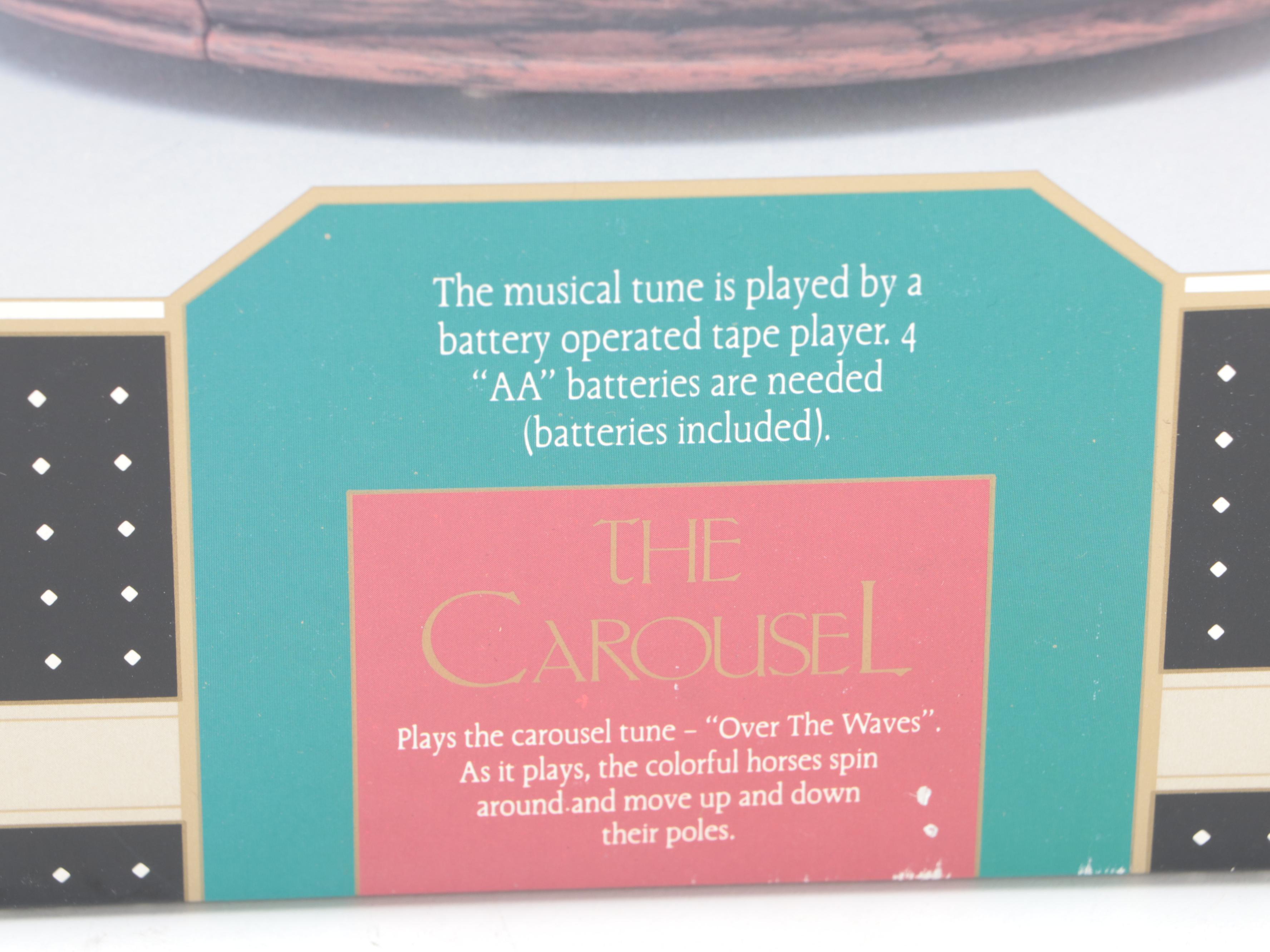 Waco Melody in Motion "The Carousel" Porcelain Music Box