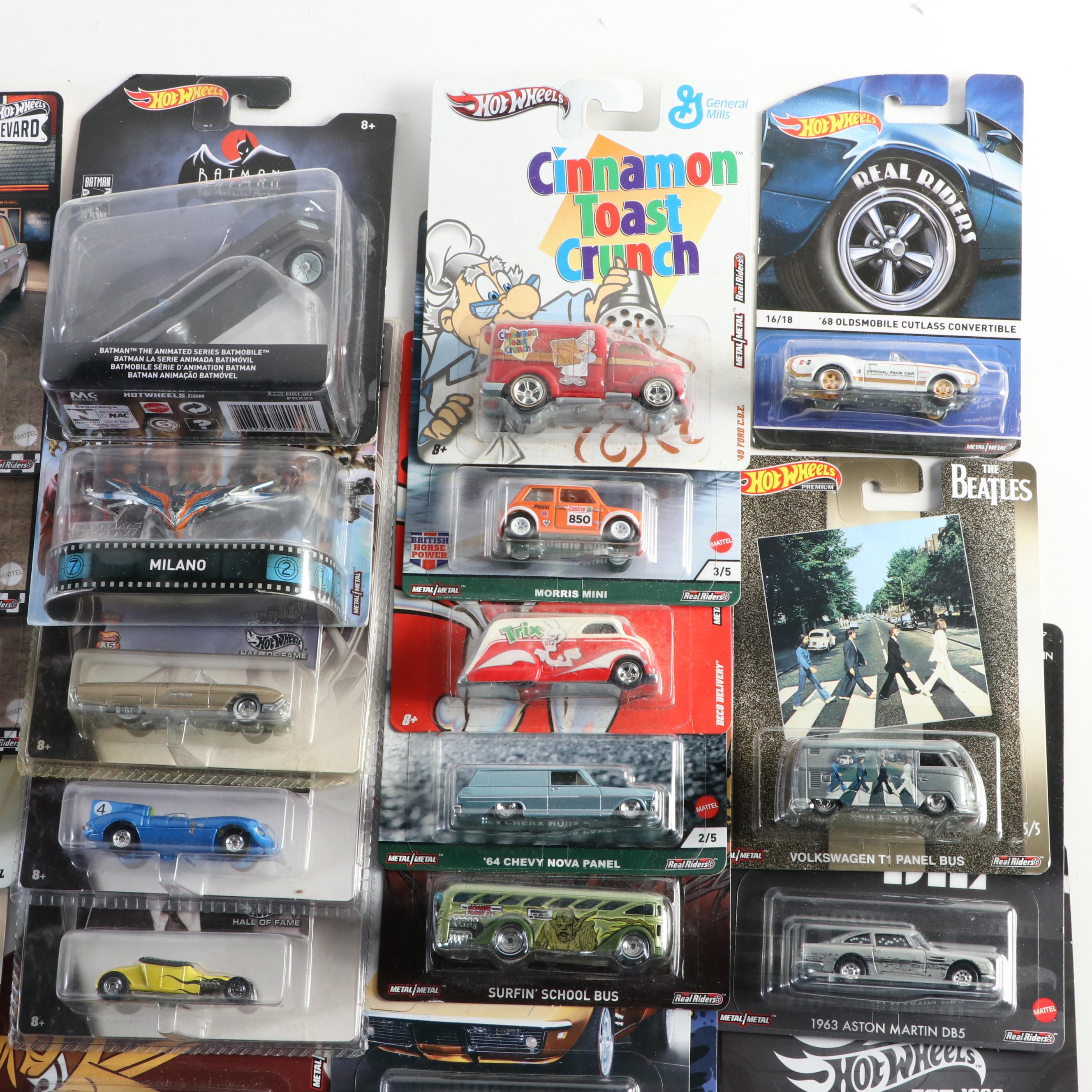 Hot Wheels of Various Collections with Cinnamon Toast Crunch, Est. 1968 and More
