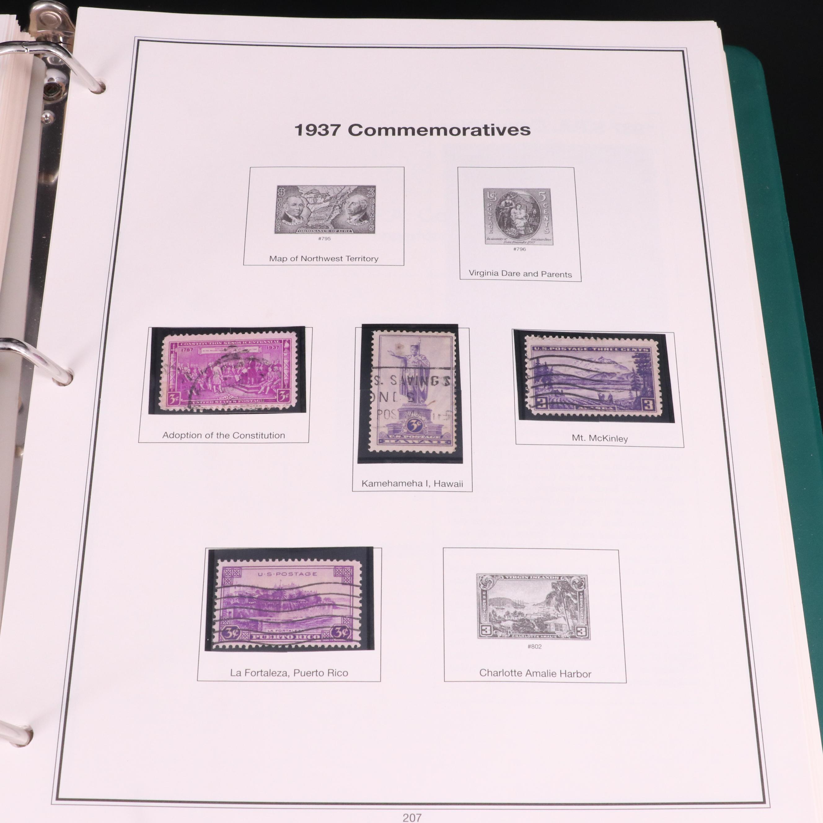 American Heirloom Collection of United States Stamps in Three Albums